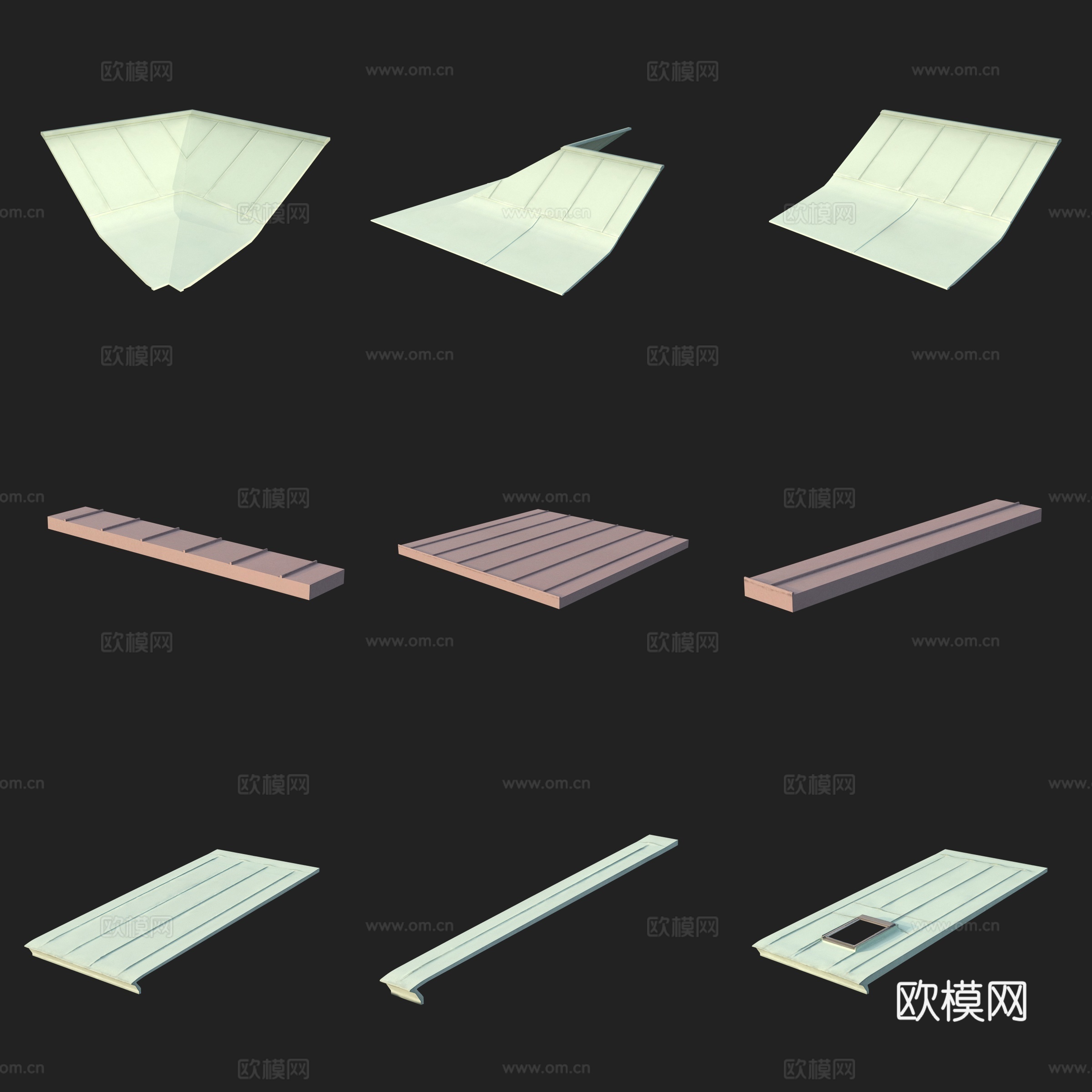 建筑构件屋檐屋顶3d模型