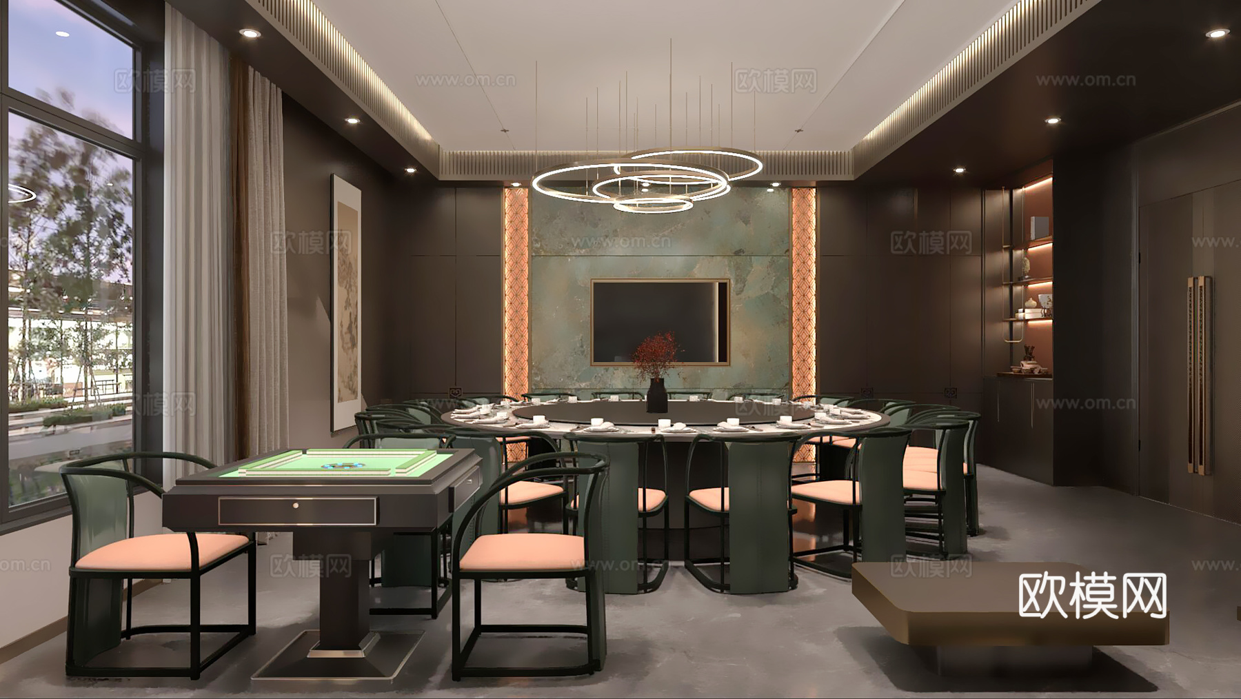 餐厅包厢3d模型