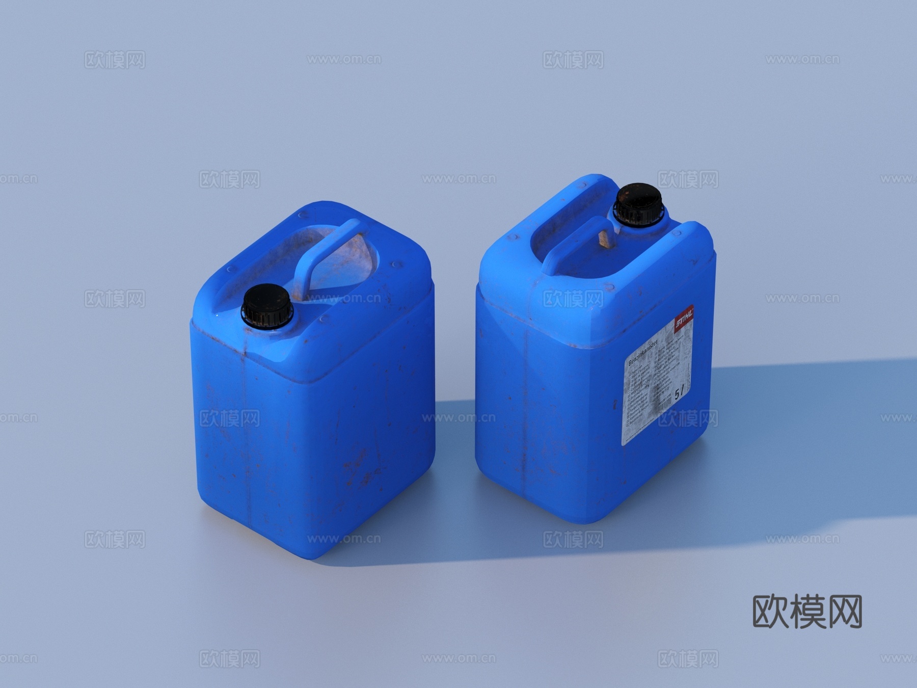 汽油桶 塑料桶 储水桶3d模型