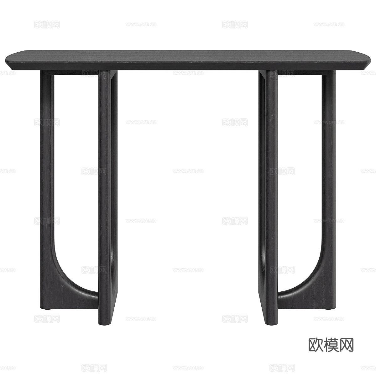 新中式实木端景台3d模型