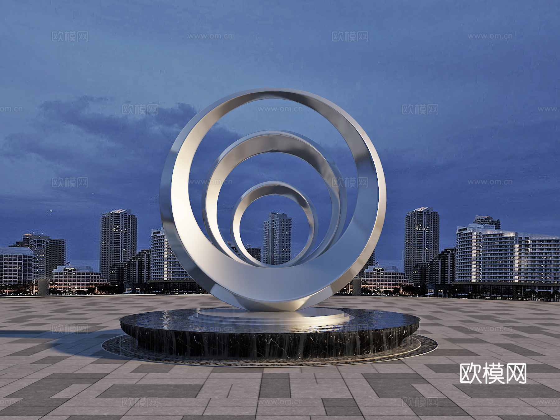 广场装置 雕塑 景观 艺术小品3d模型