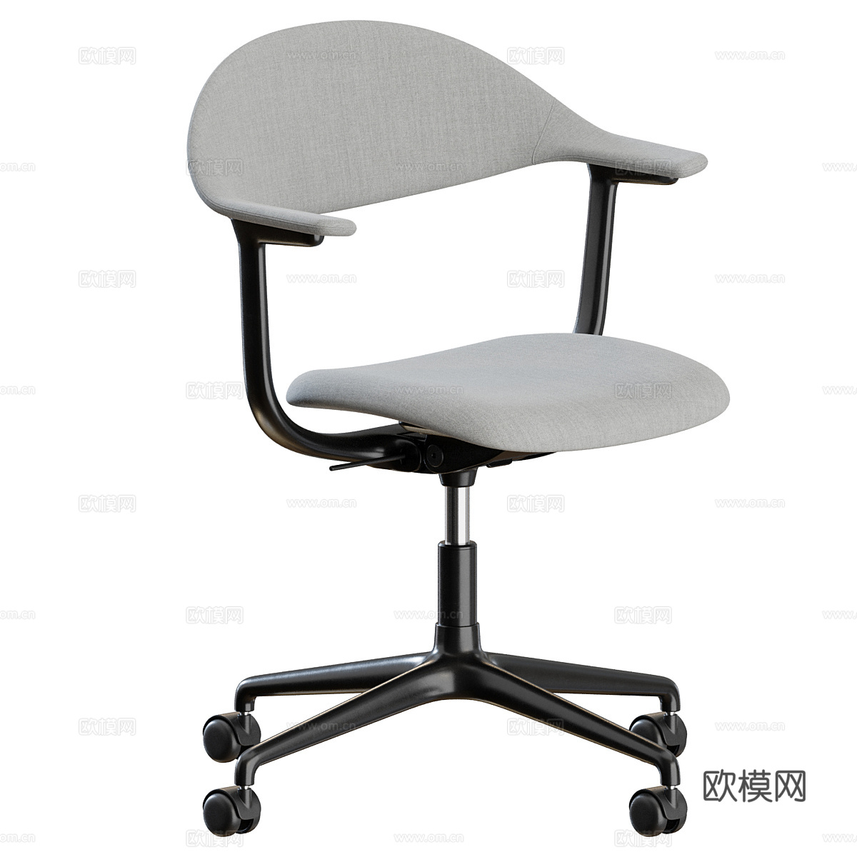 现代意式办公椅3d模型