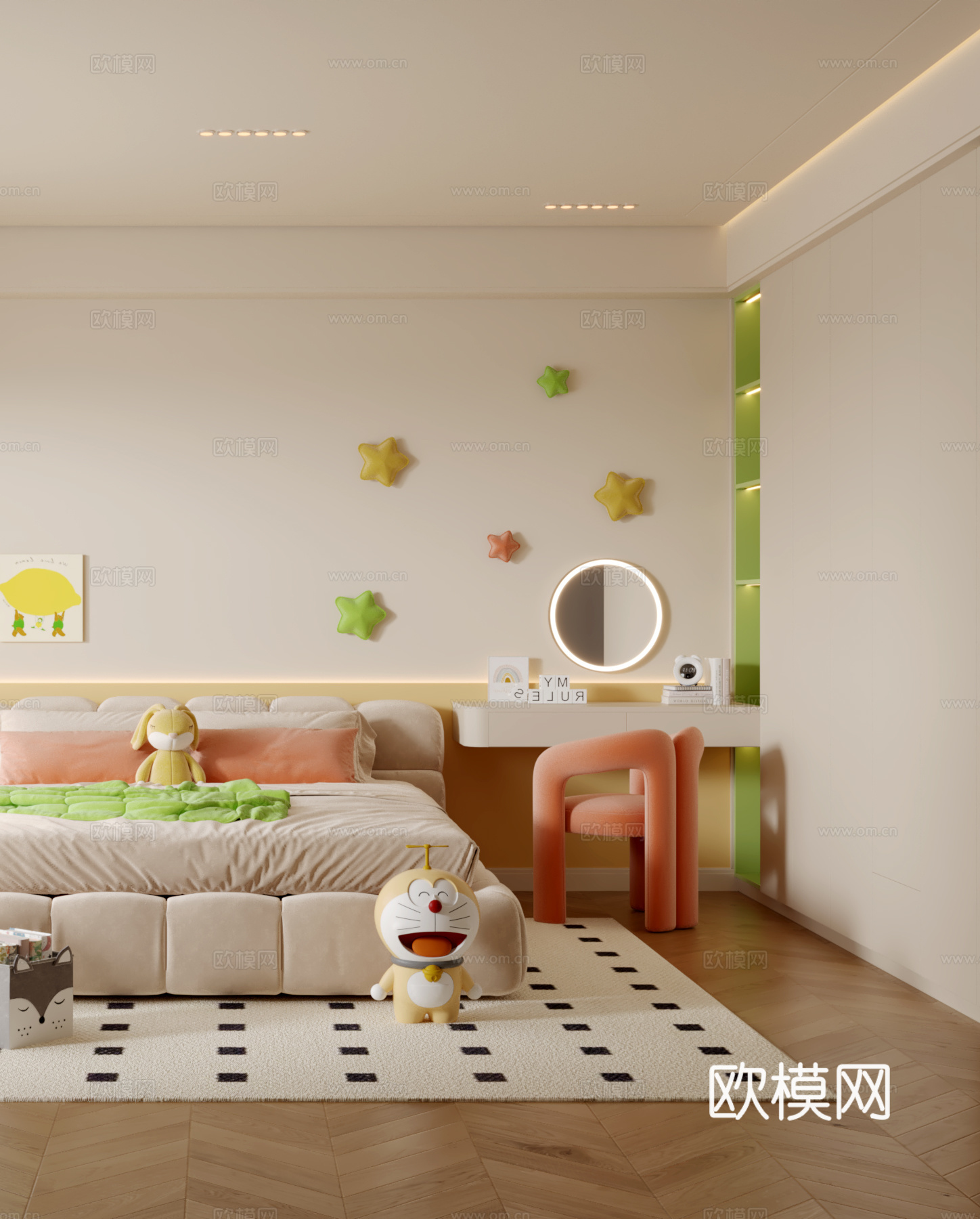 多巴胺儿童房3d模型