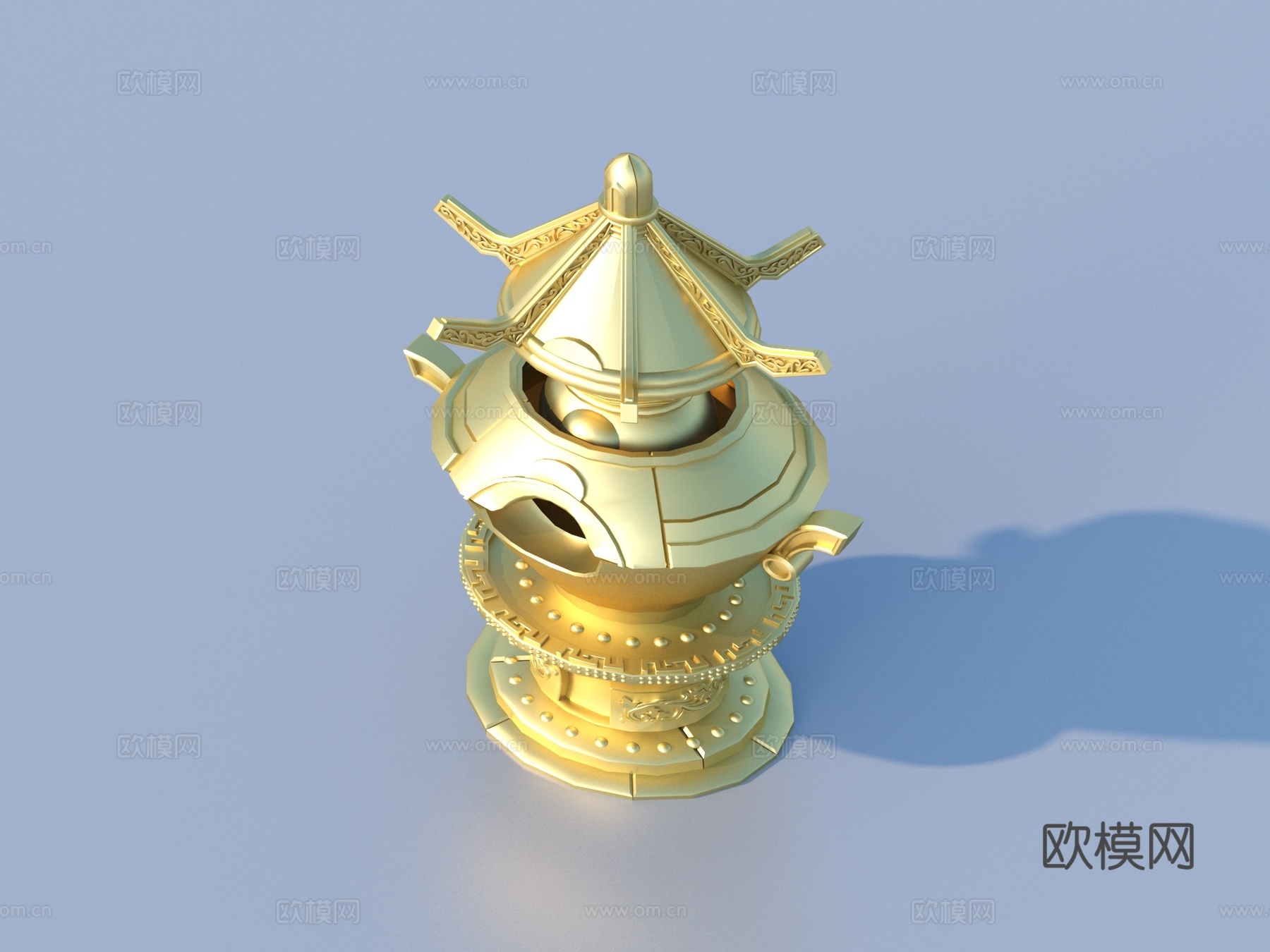 鼎 金鼎 古董 文物 艺术品3d模型