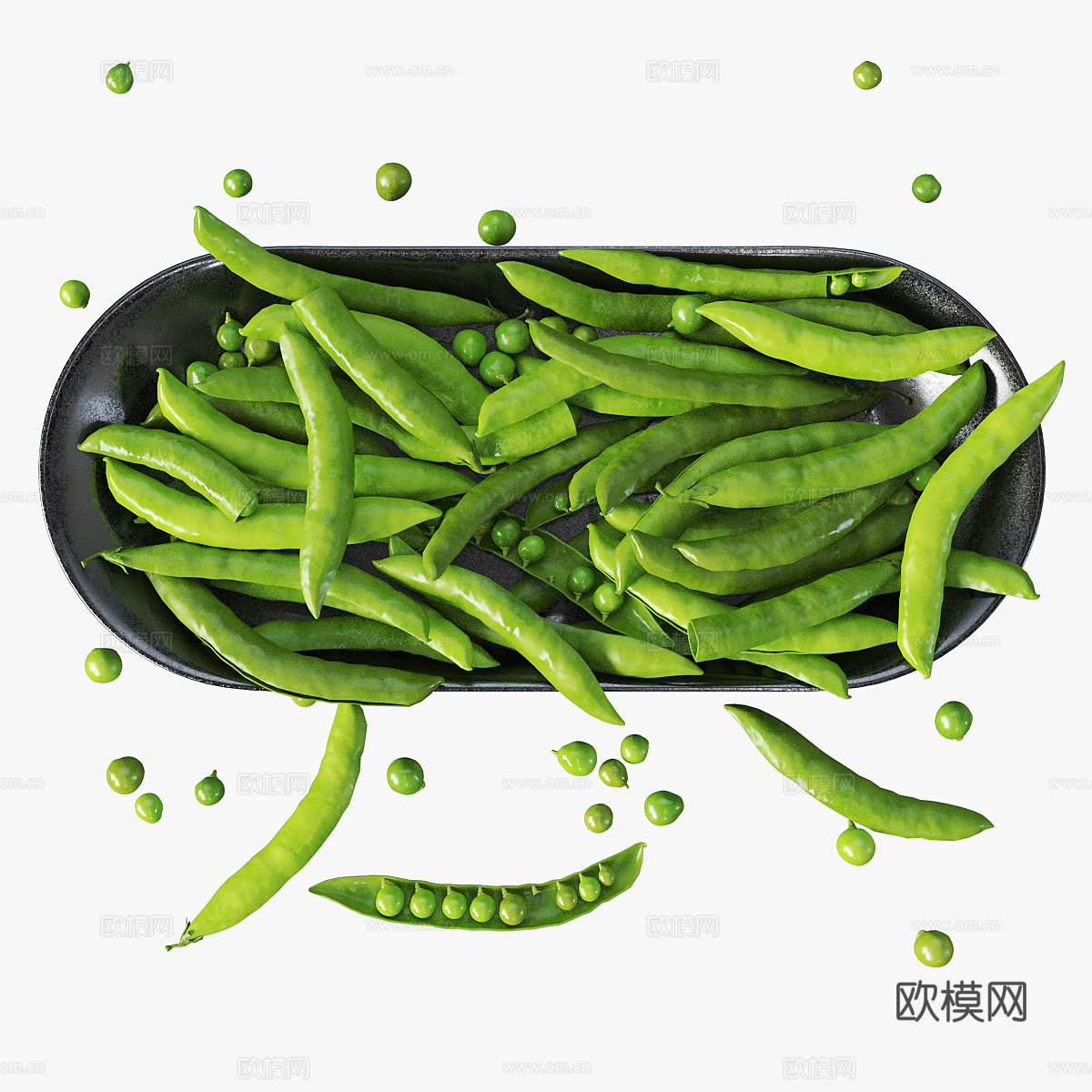 蔬菜 青豌豆3d模型