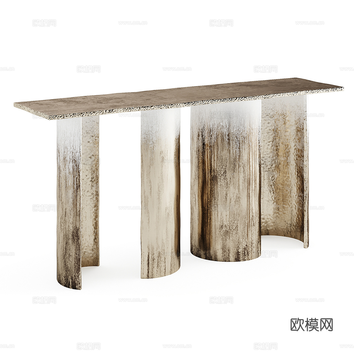 新中式轻奢端景台3d模型