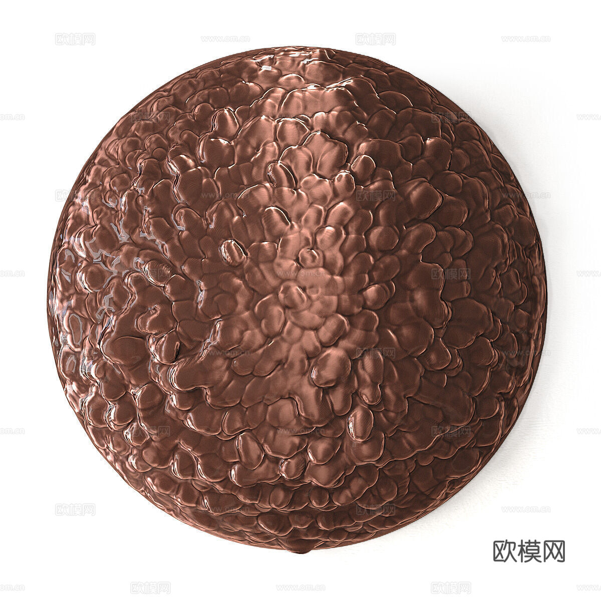 新中式轻奢装饰性青铜板3d模型