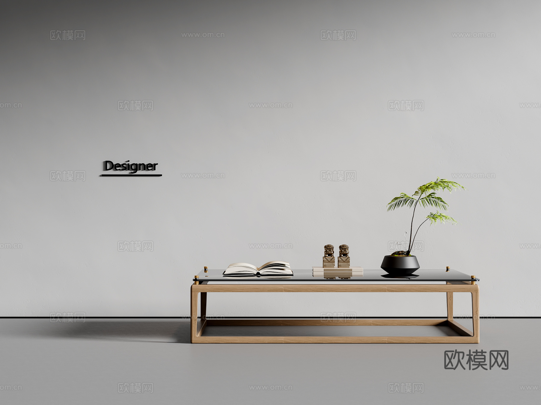 新中式宋式风茶几 实木茶几3d模型
