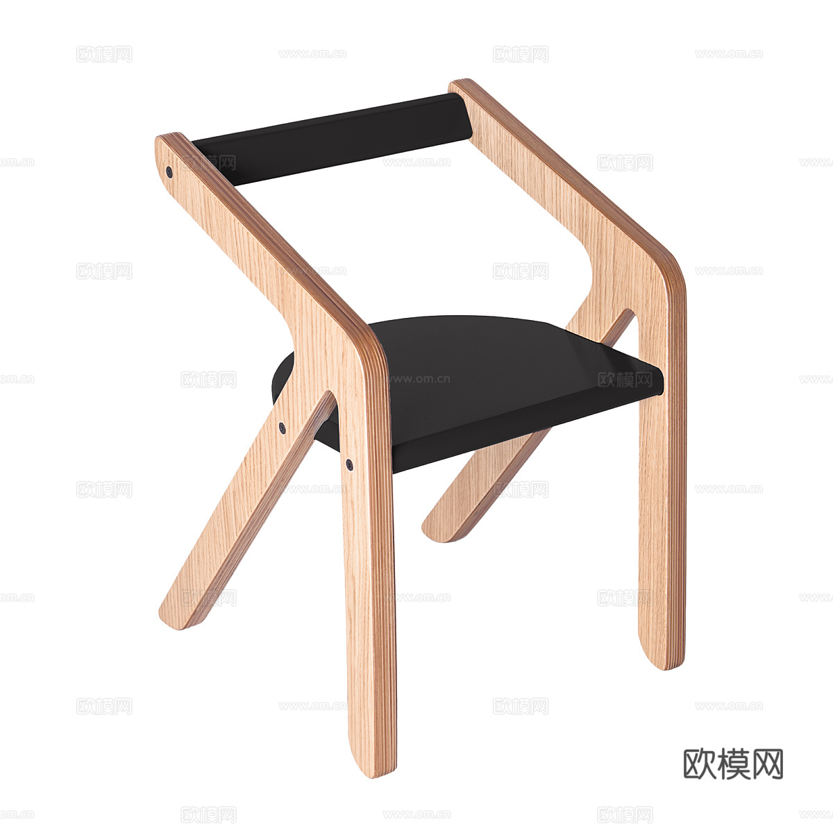 北欧简约单人椅子 椅子 简约椅子 休闲椅子 凳子3d模型