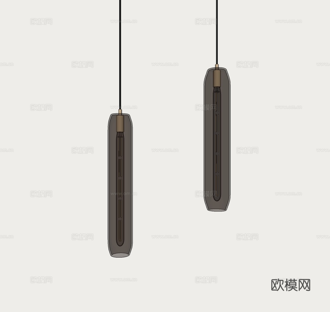 现代小吊灯 简约水晶小吊灯 轻奢床头小吊灯 餐厅吧台小吊灯su模型