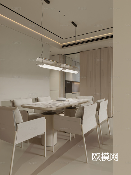 現(xiàn)代餐廳3d模型下載