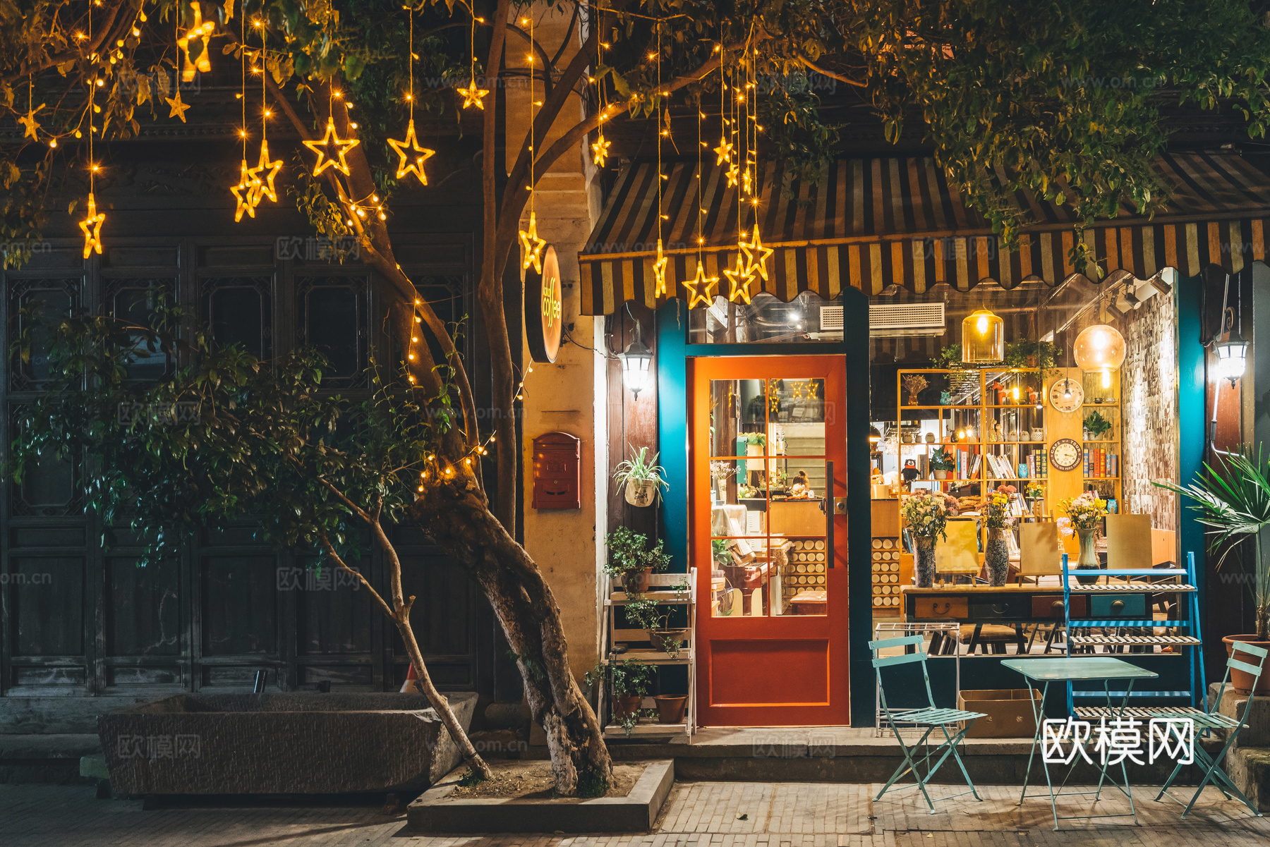 店铺街道外景