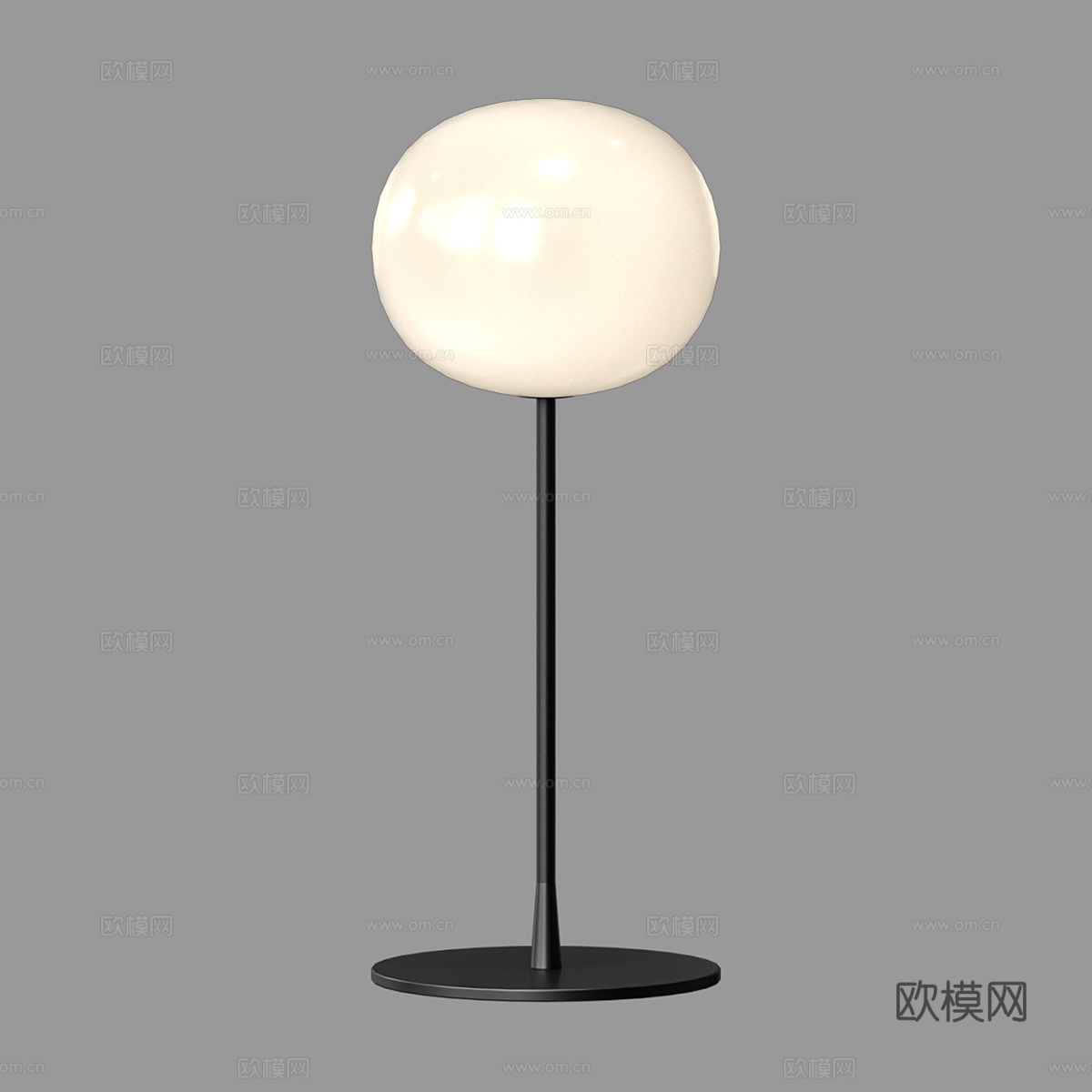 现代简约台灯 台灯 简约台灯 球形台灯 灯3d模型