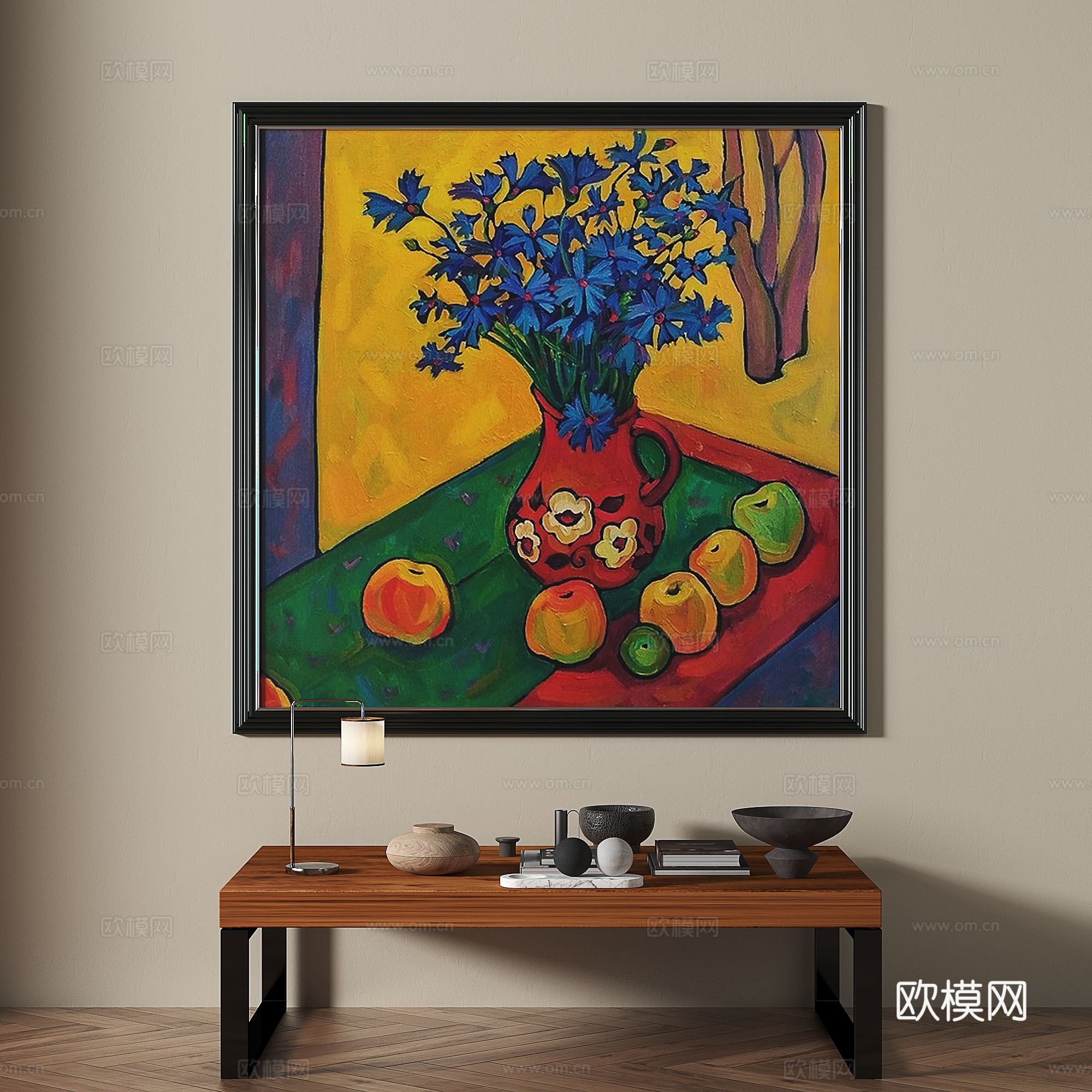 现代，法式，复古，中古，轻奢，油画，装饰画3d模型