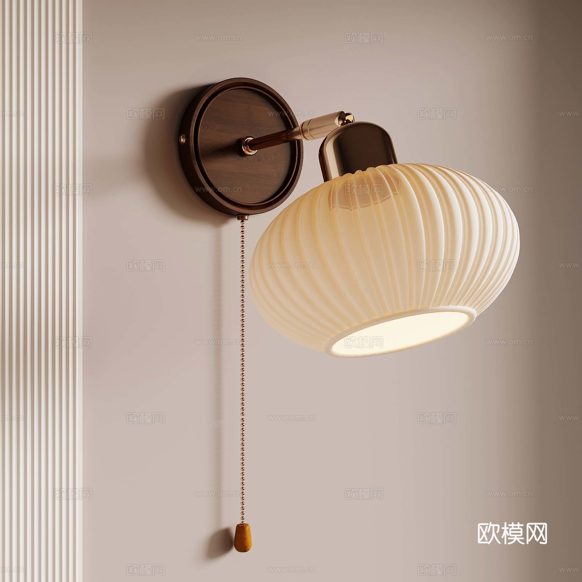 法式中古风壁灯su模型