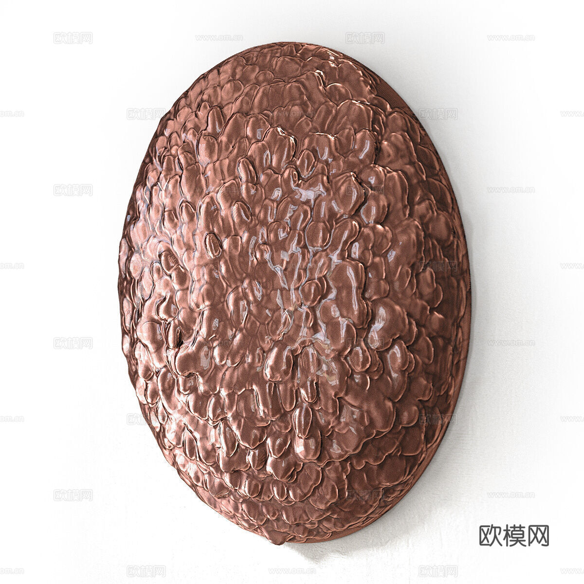 新中式轻奢装饰性青铜板3d模型