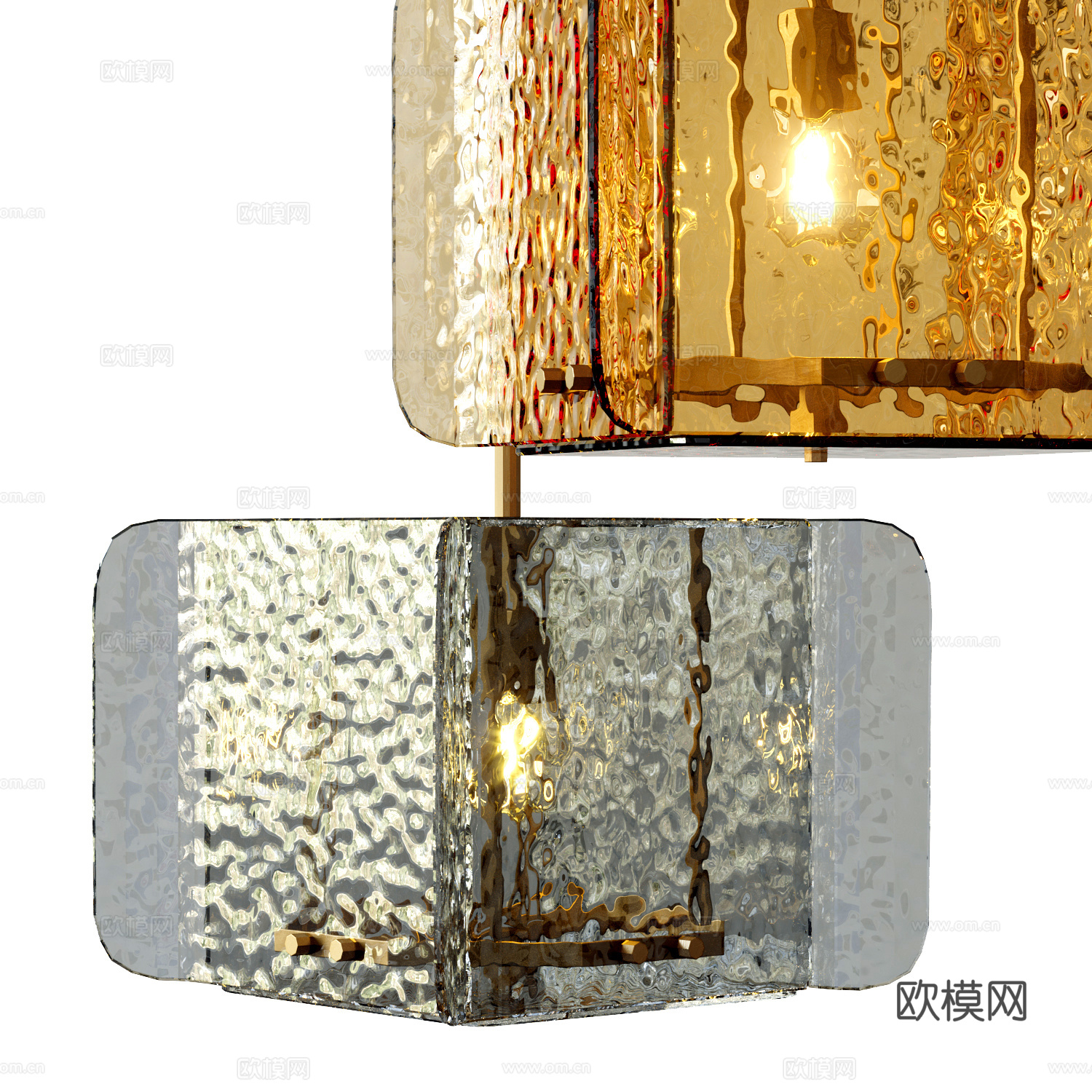 现代吊灯 玻璃吊灯 餐厅吊灯 装饰吊灯3d模型