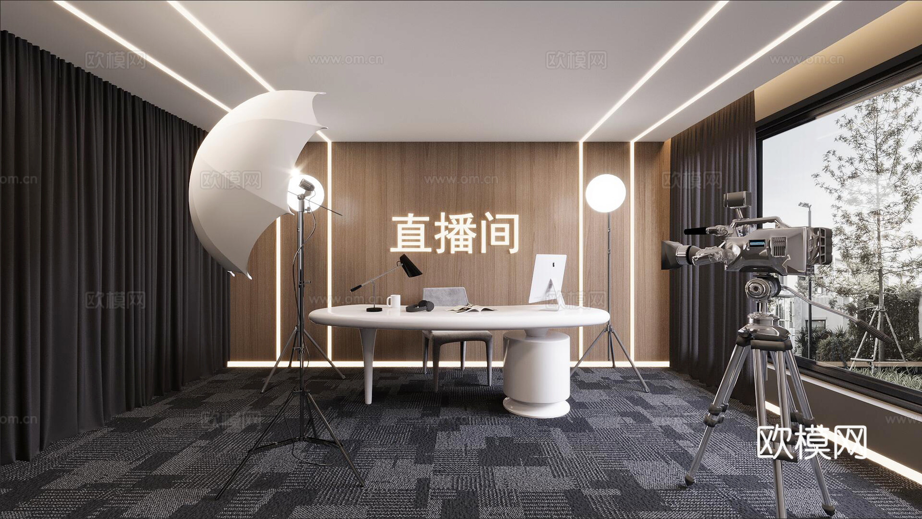 直播间3d模型