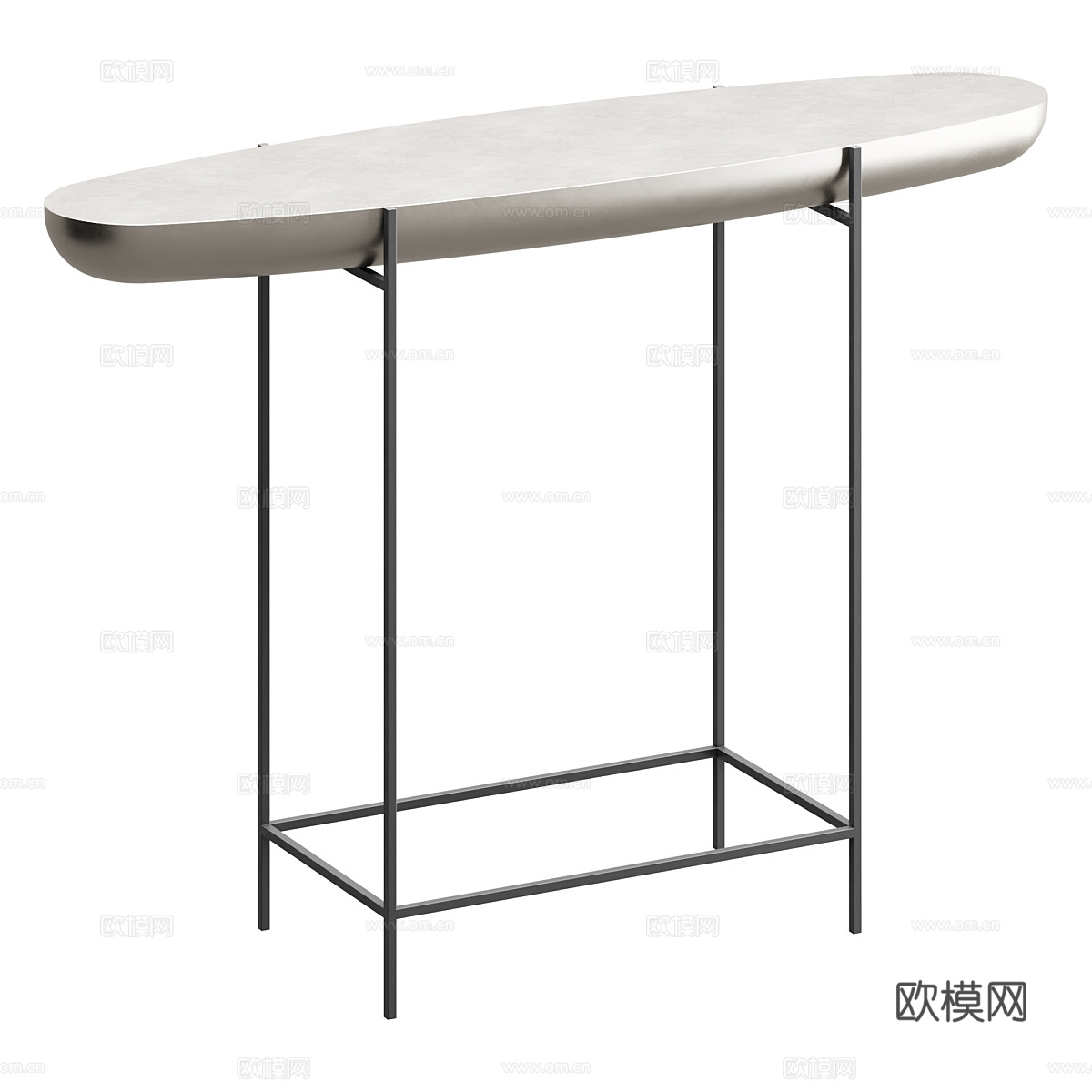 现代极简端景台3d模型