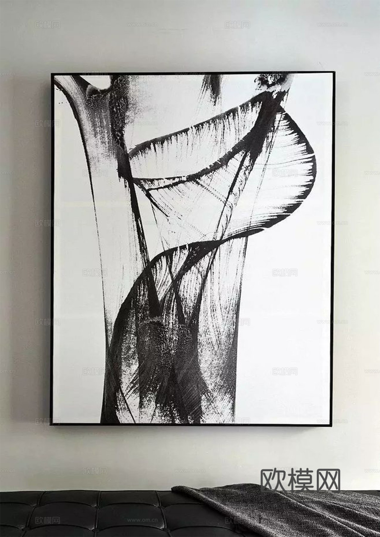 现代黑白画