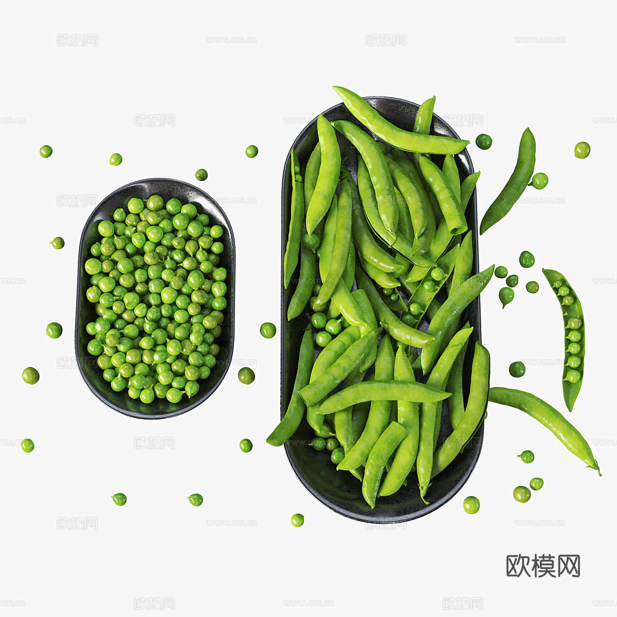 蔬菜 青豌豆3d模型