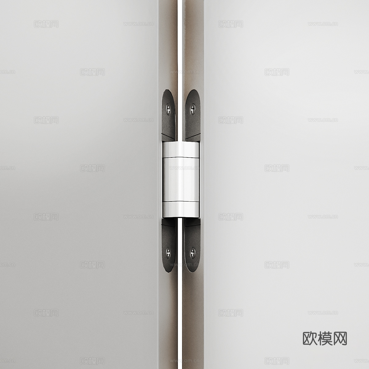 现代极简隐形门3d模型