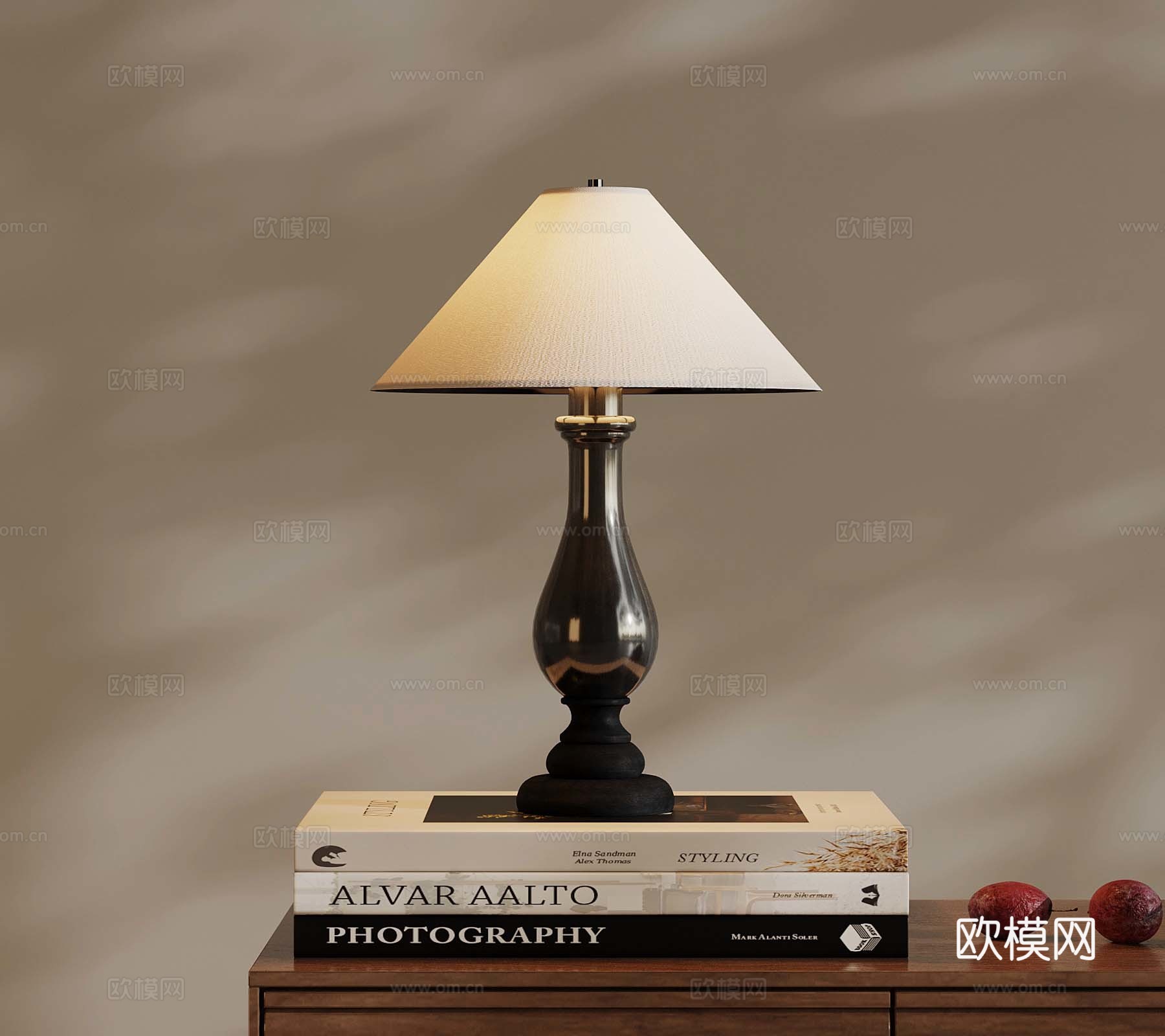 法式台灯su模型