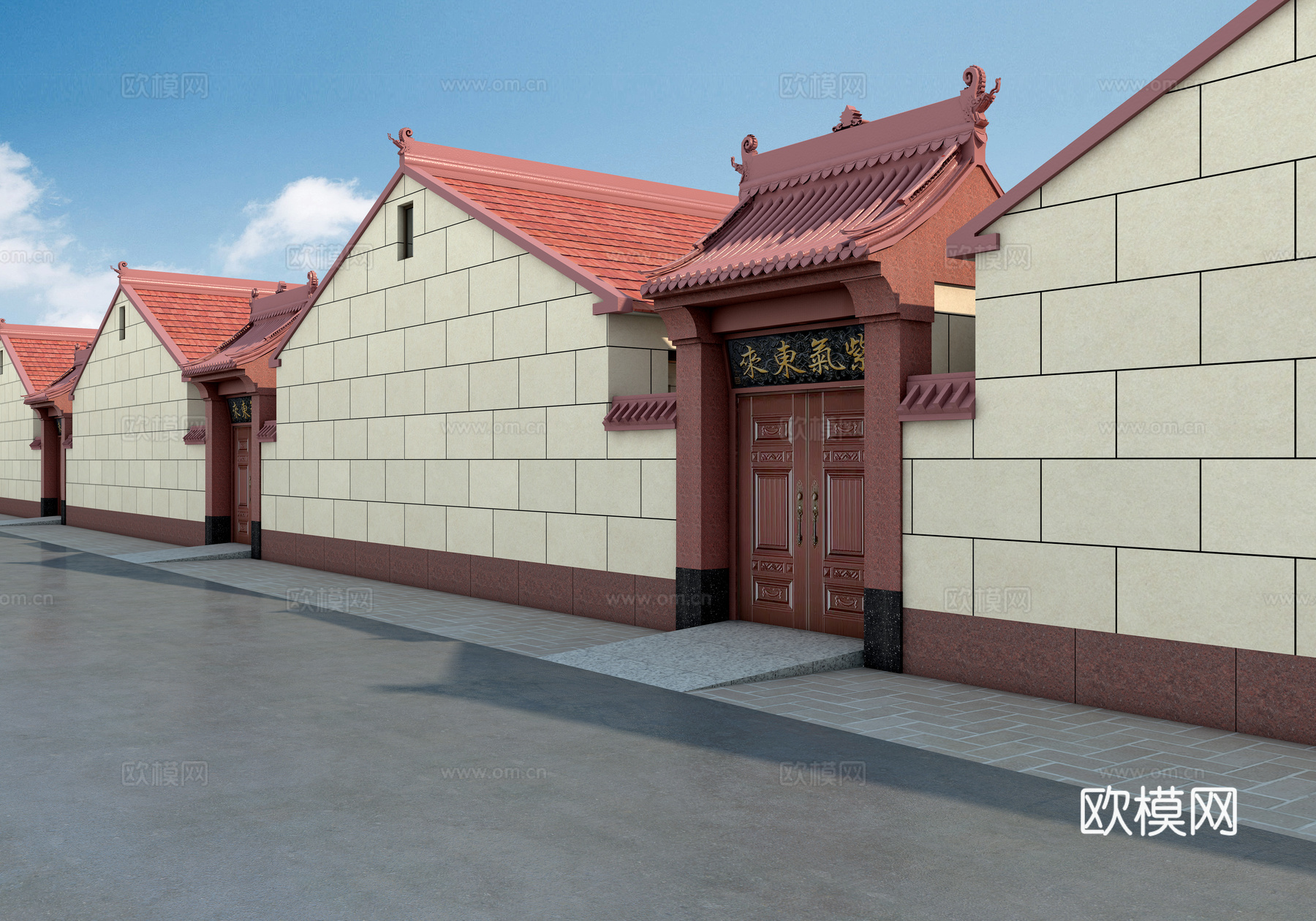 现代农村住宅 农村自建房 民房3d模型