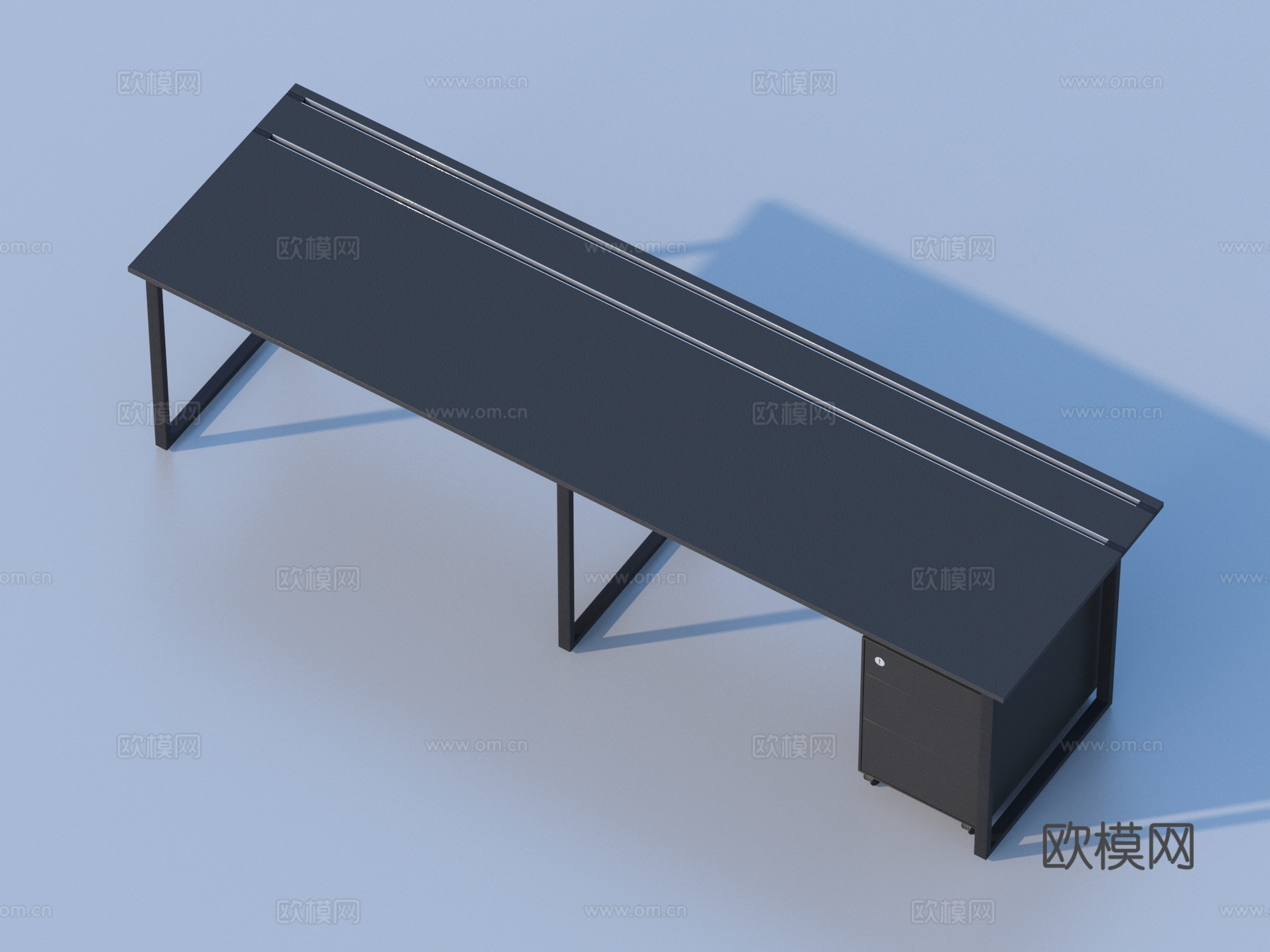 桌子 办公桌 老板桌3d模型