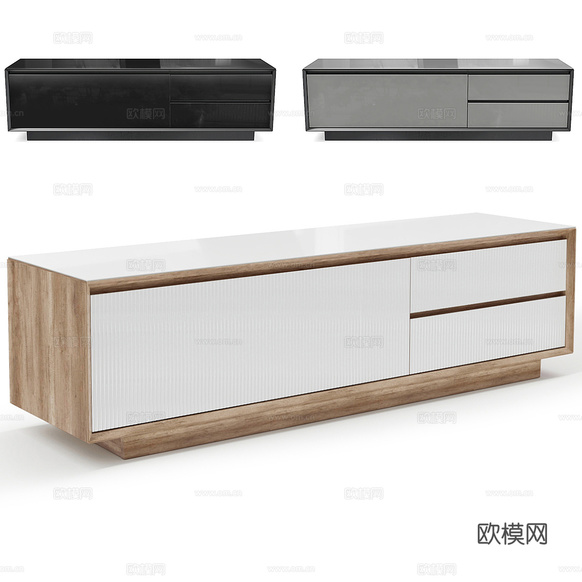 電視柜3d模型下載