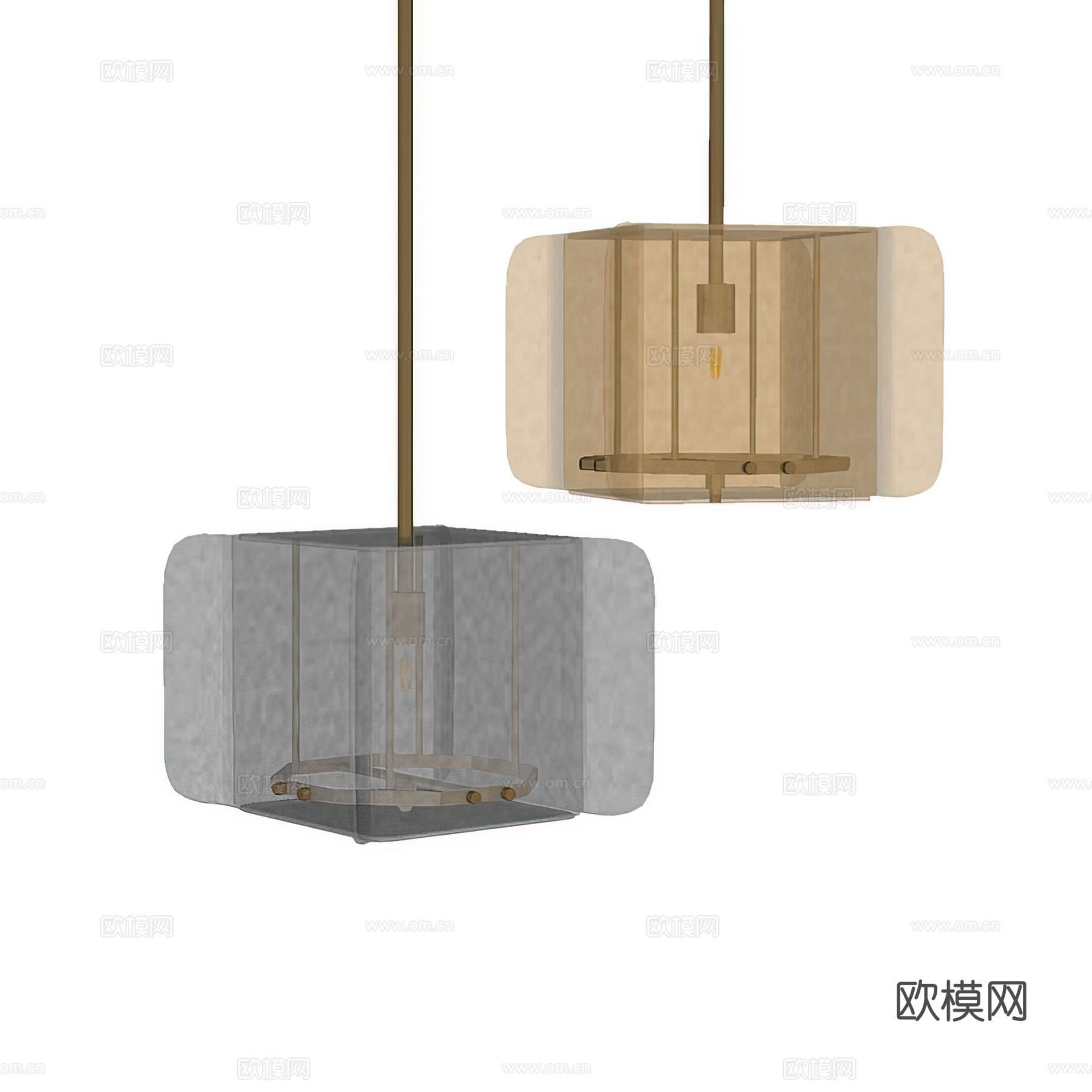 现代吊灯 玻璃吊灯 餐厅吊灯 装饰吊灯su模型