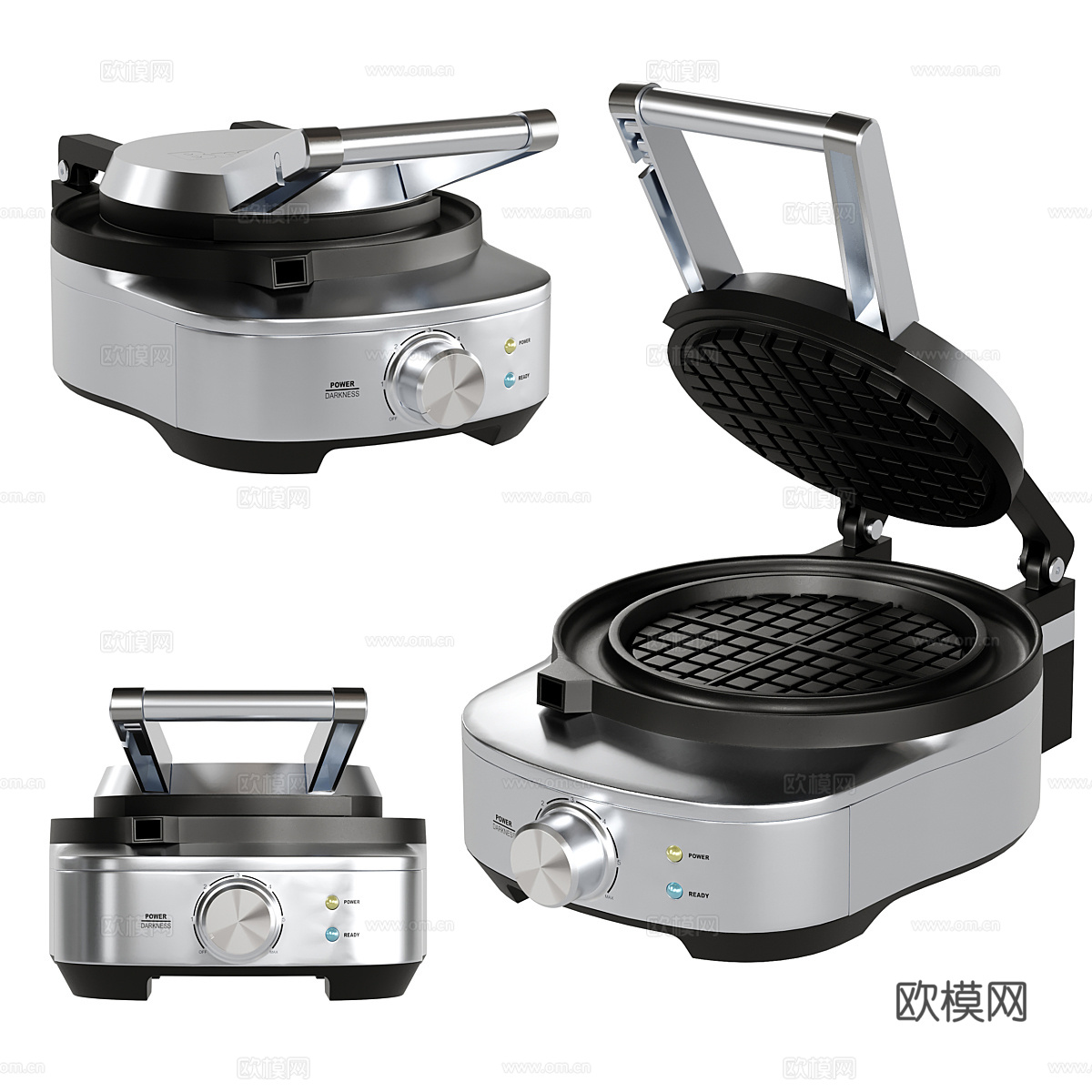 现代厨房小家电套装3d模型