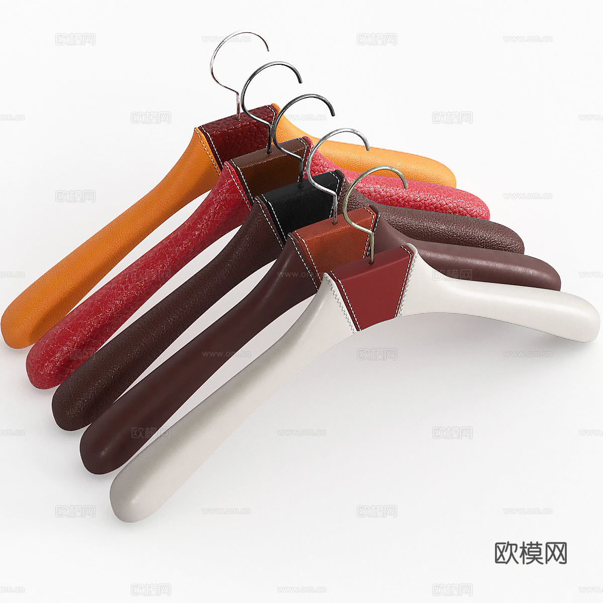 衣架 皮革衣架3d模型