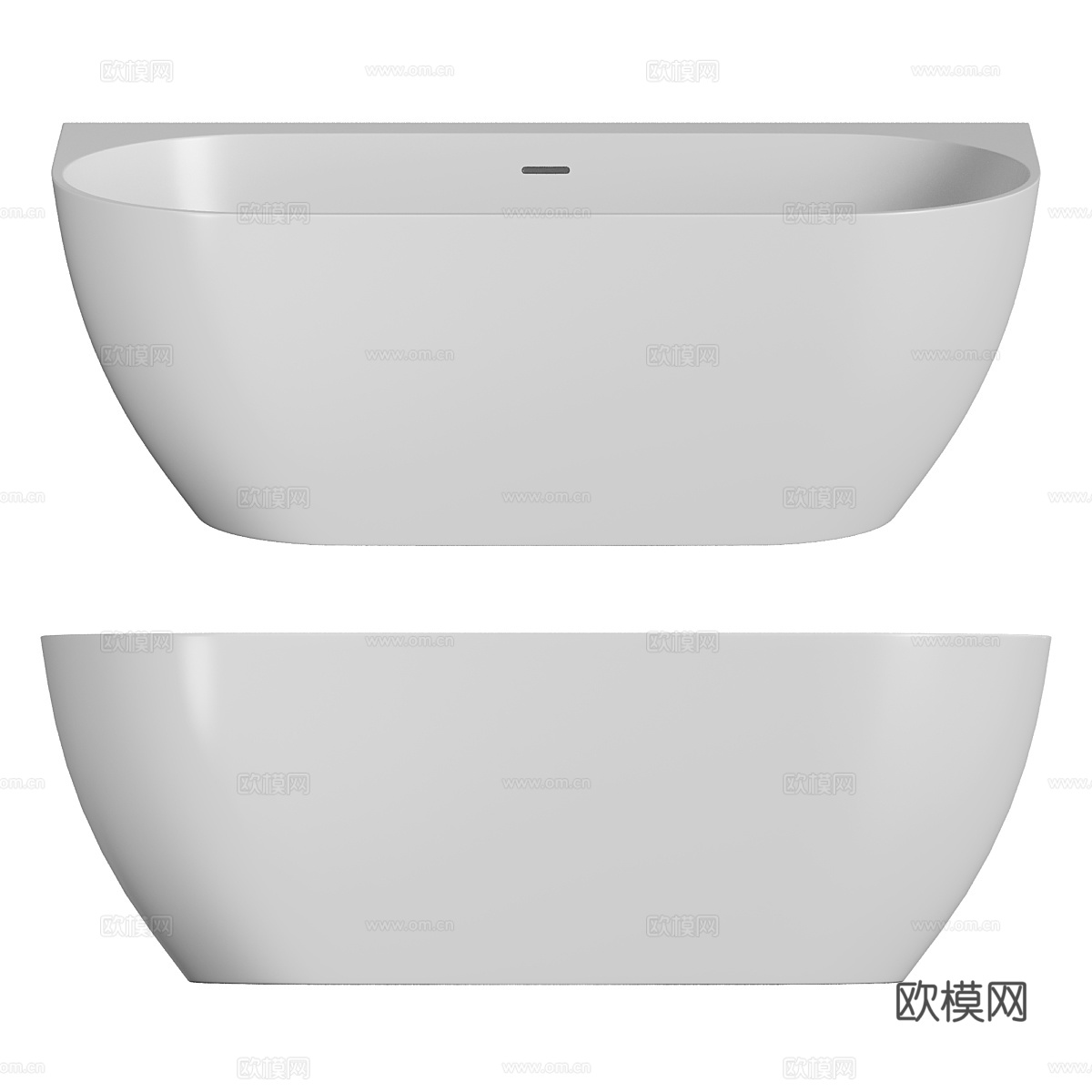 陶瓷浴缸 壁挂式浴缸3d模型