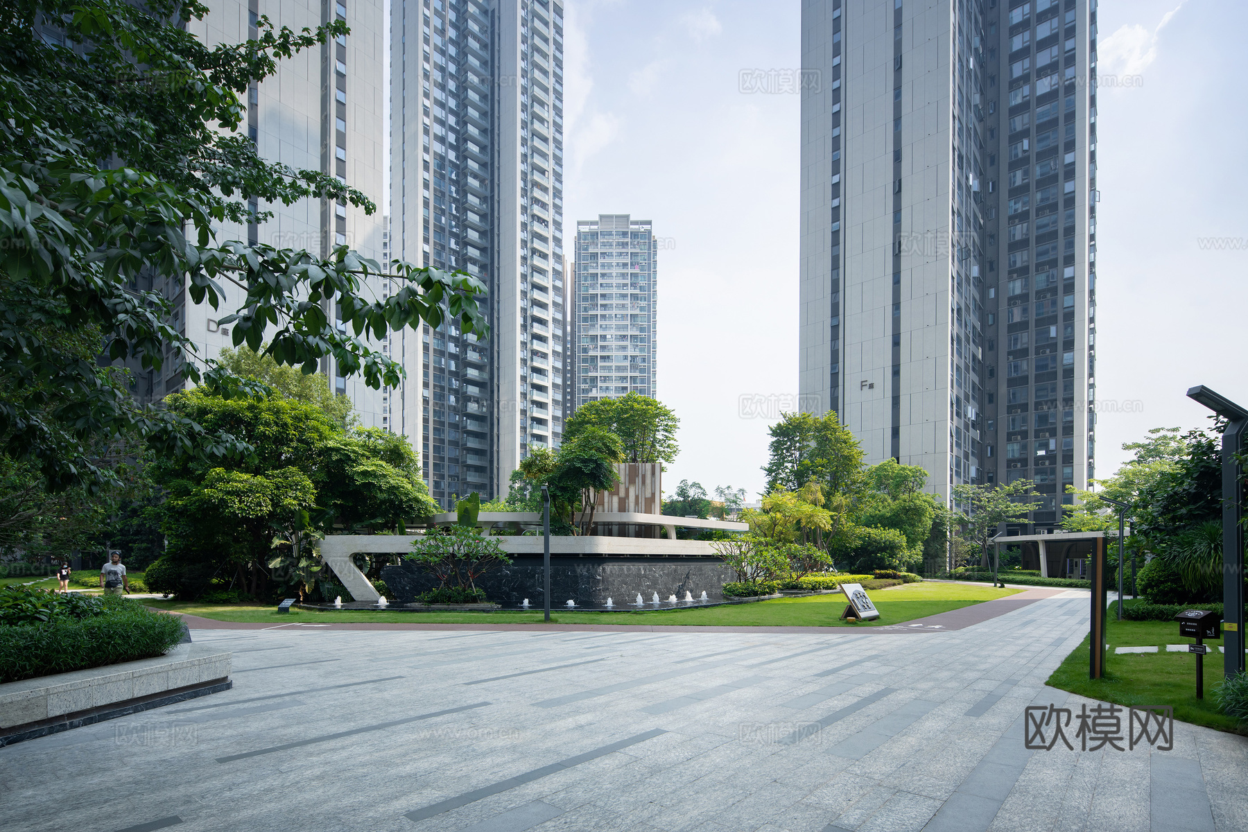 白天城市外景  外景贴图  环境贴图
