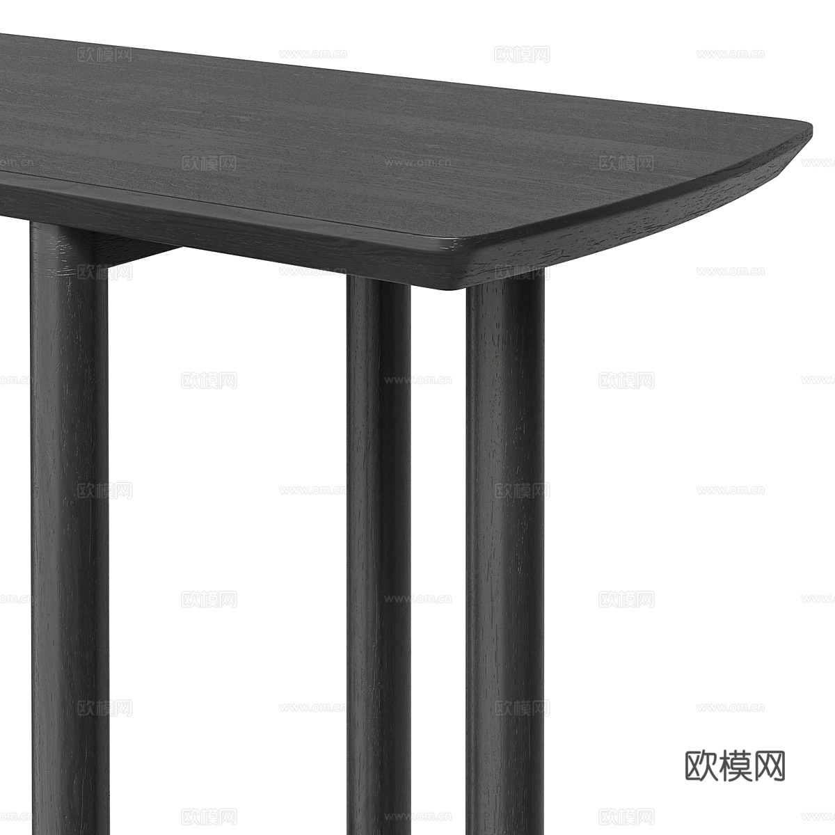 新中式实木端景台3d模型