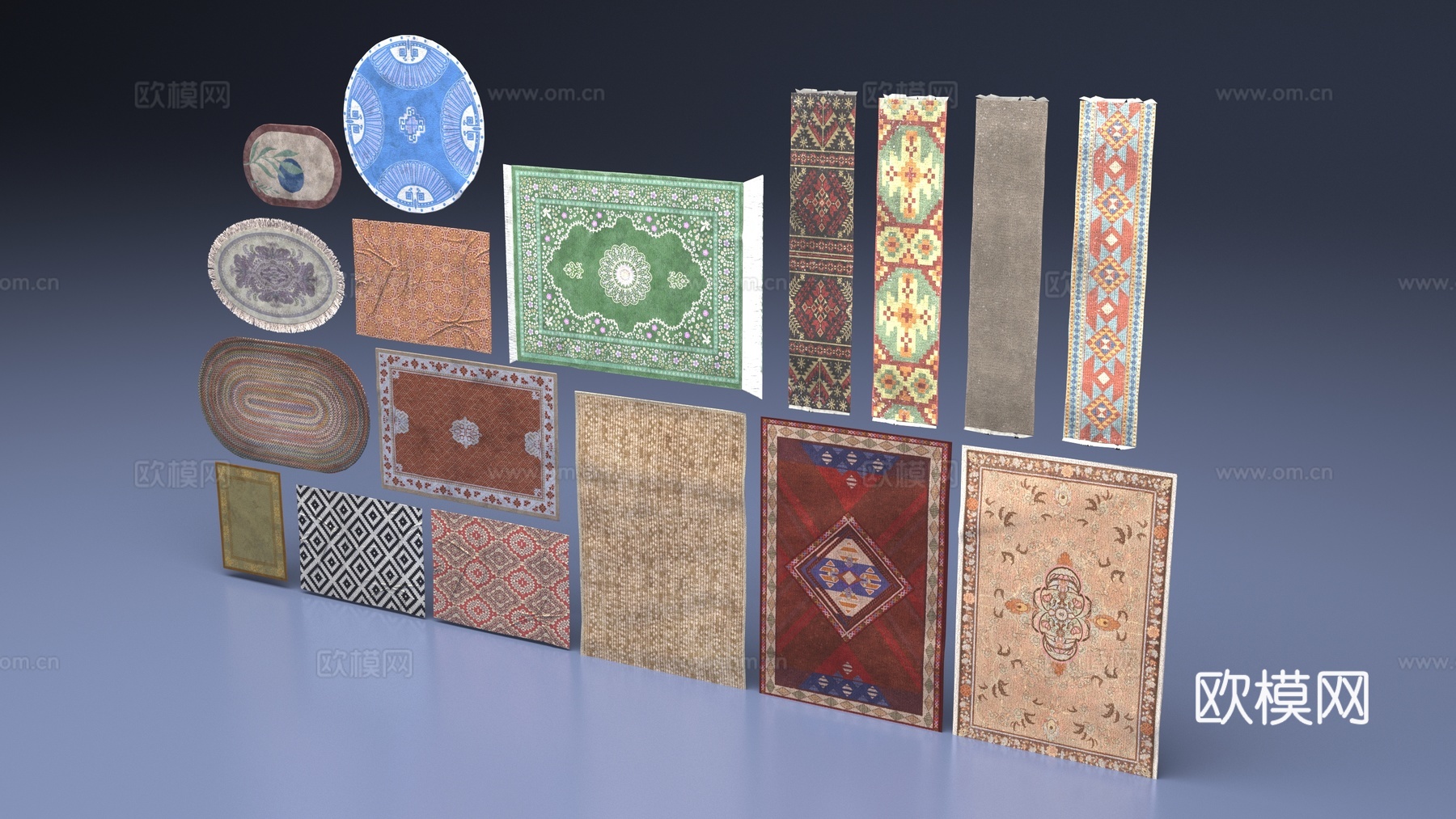 地毯3d模型下载（渲染图1）