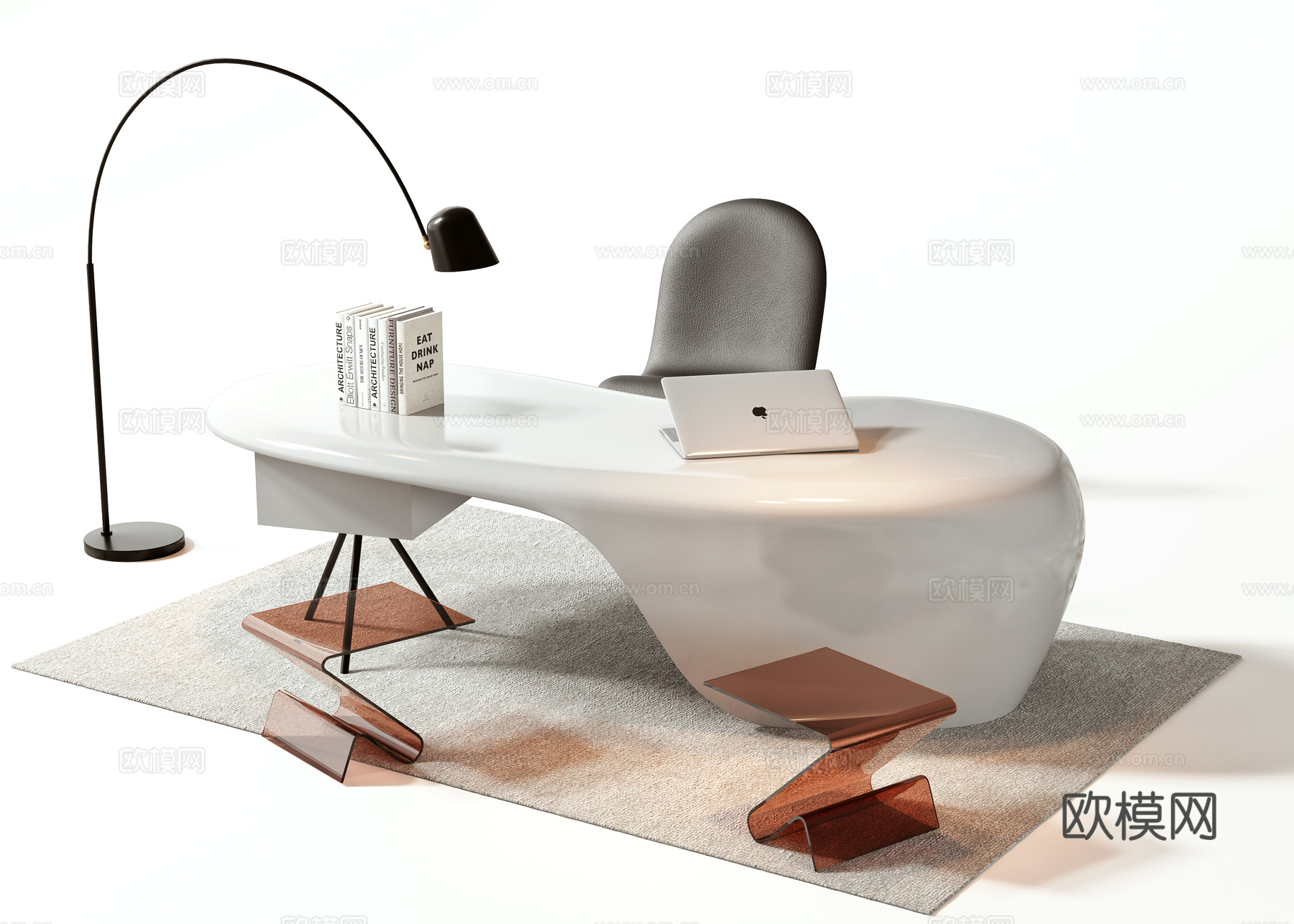 办公桌椅3d模型