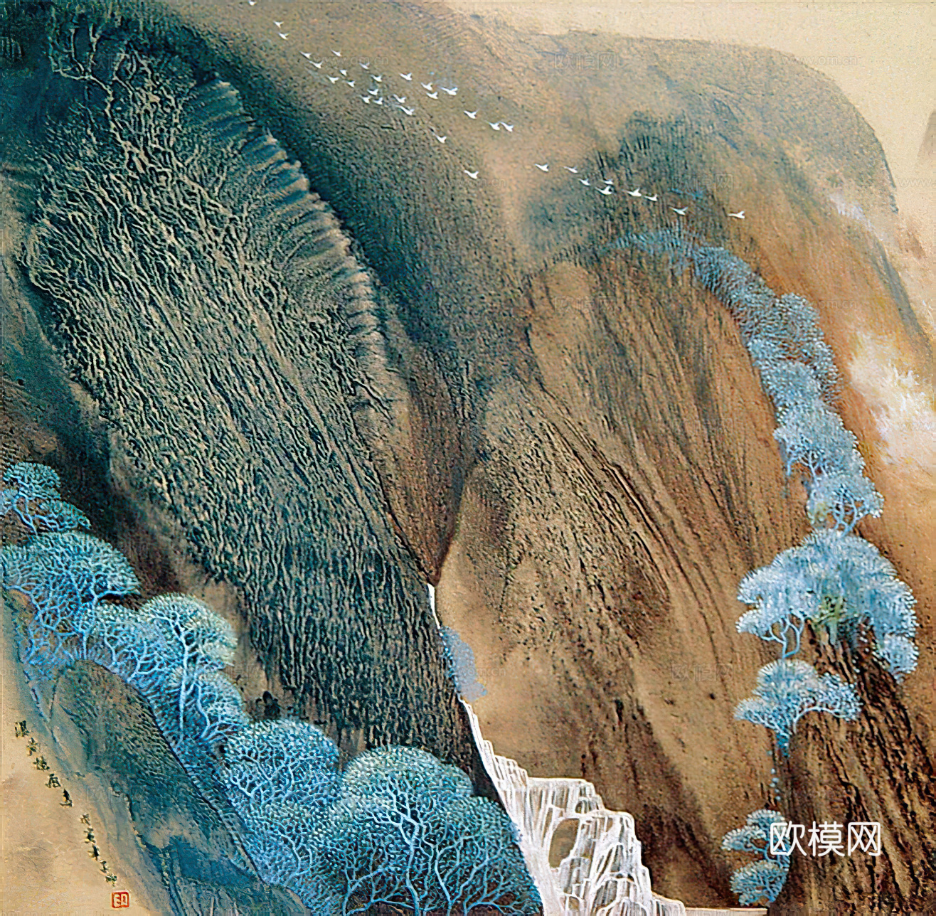 现代抽象装饰画