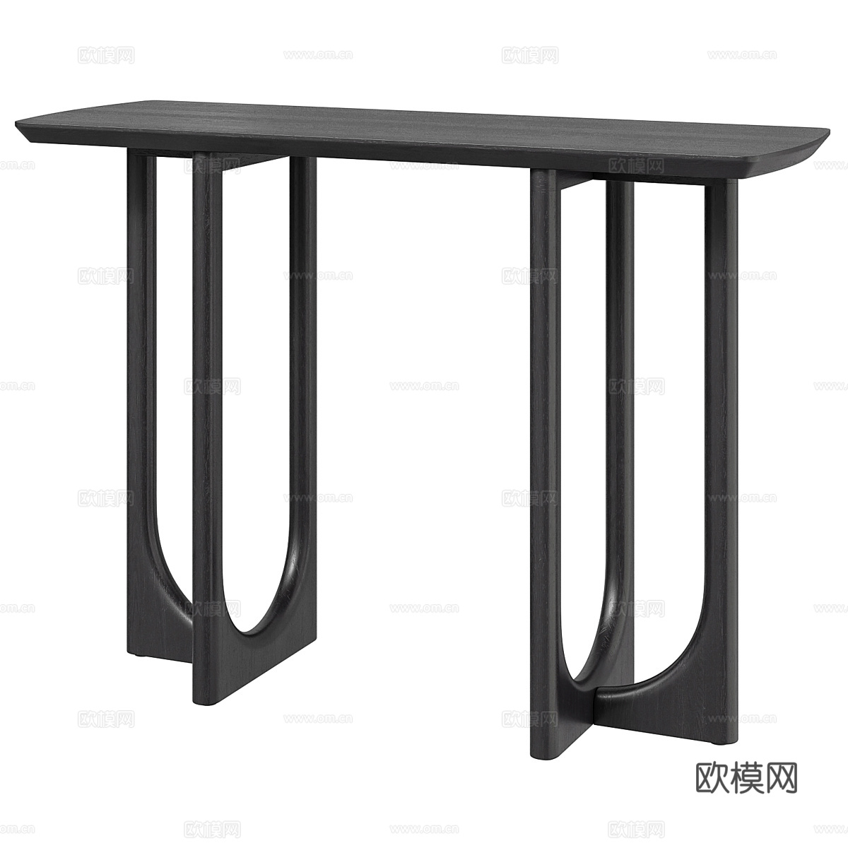 新中式实木端景台3d模型