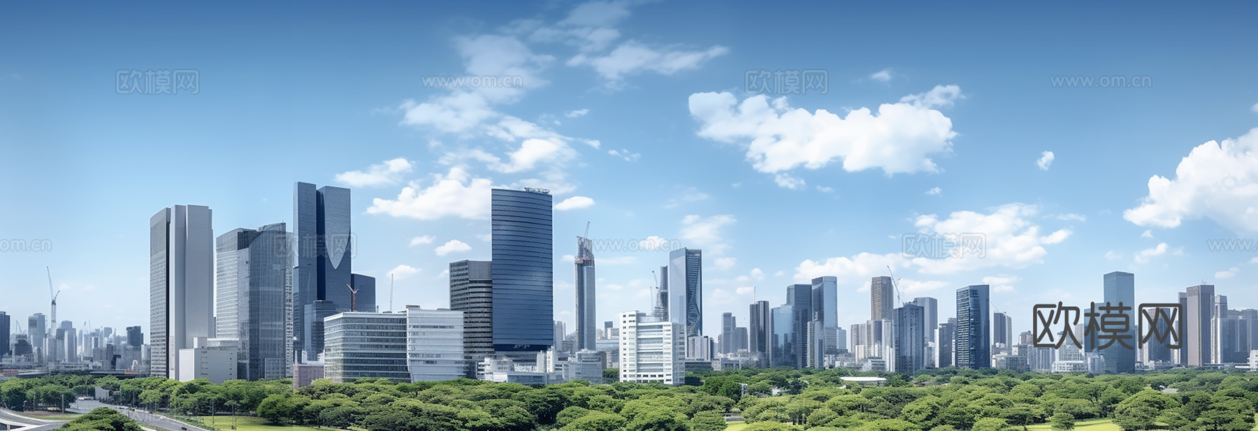 白天城市外景  外景贴图  环境贴图