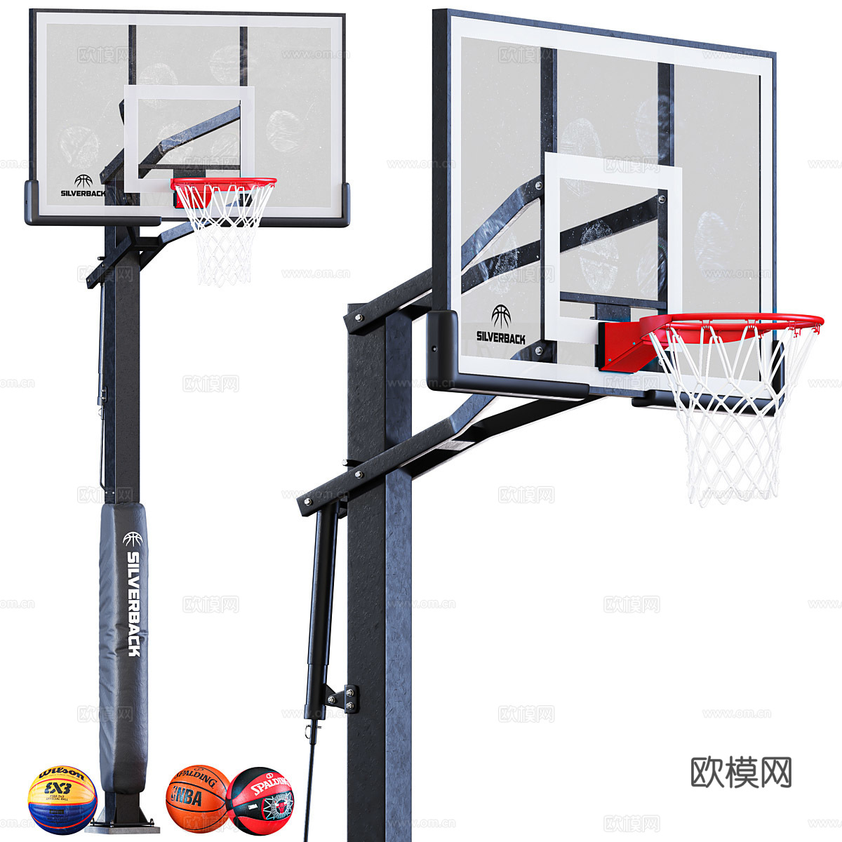 篮球架3d模型