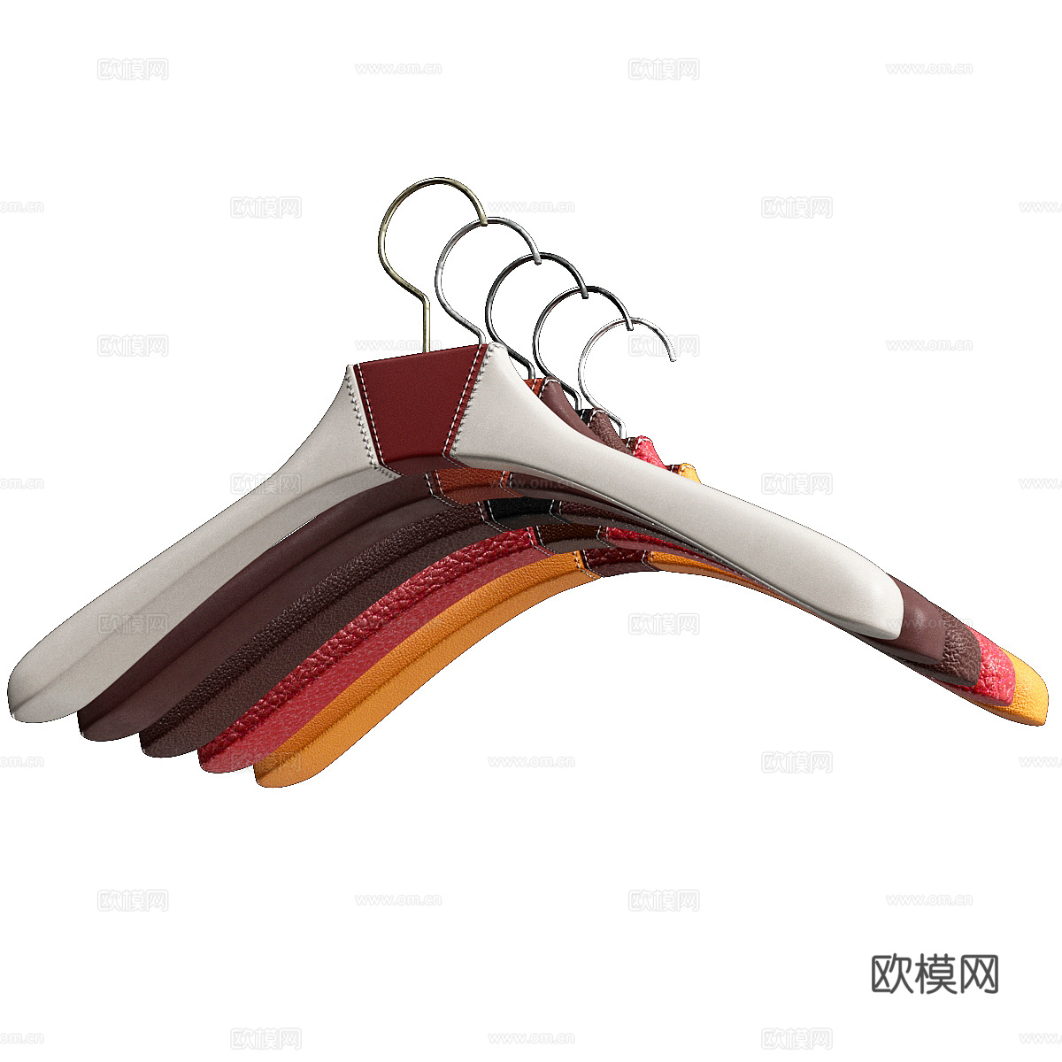衣架 皮革衣架3d模型
