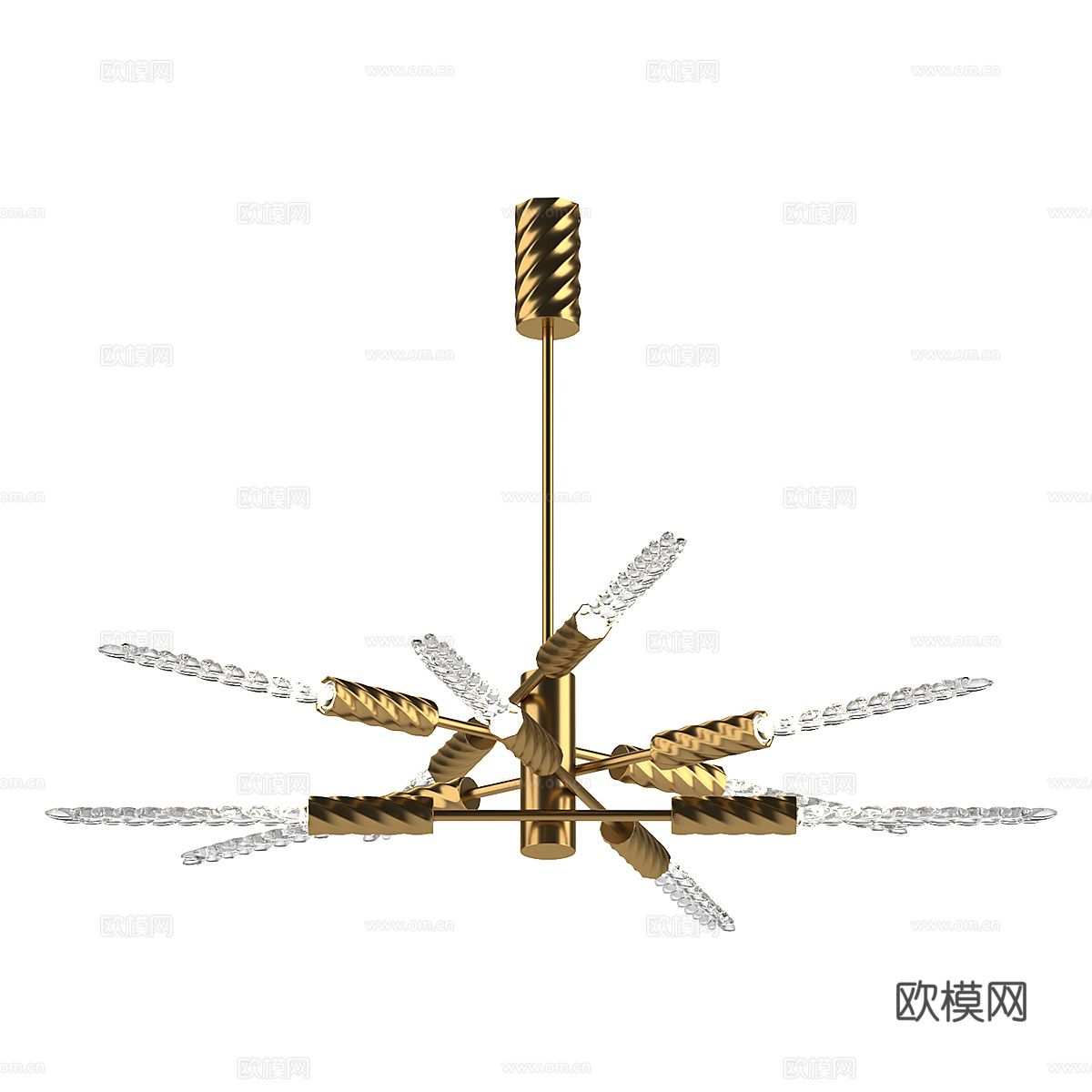 现代简约轻奢吊灯 吊灯 简约吊灯 餐厅吊灯 灯3d模型