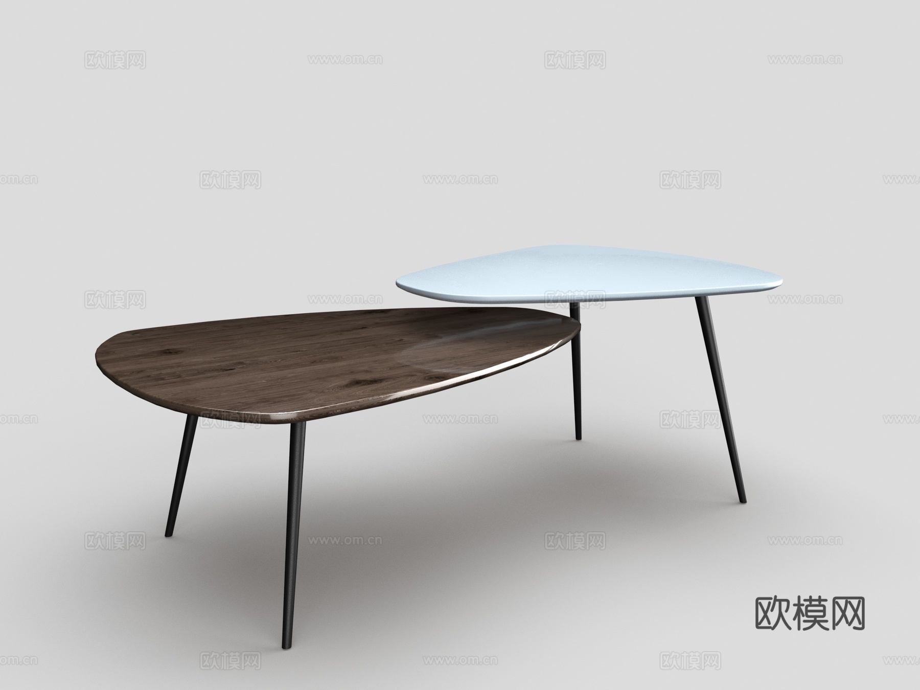 北欧 茶几 茶几组合3d模型