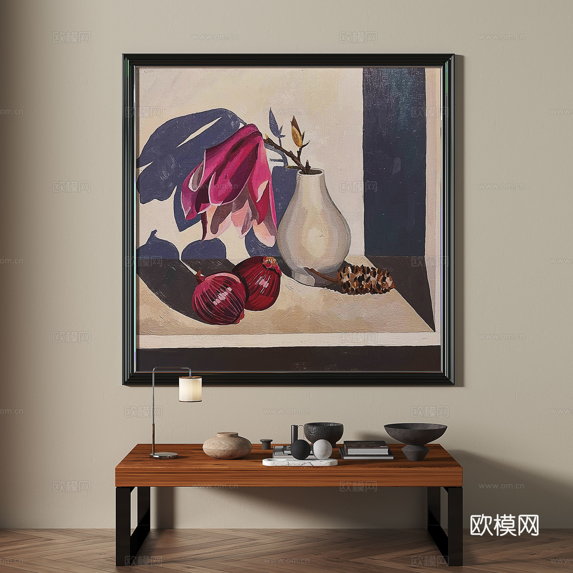 现代，法式，复古，中古，轻奢，油画，装饰画3d模型