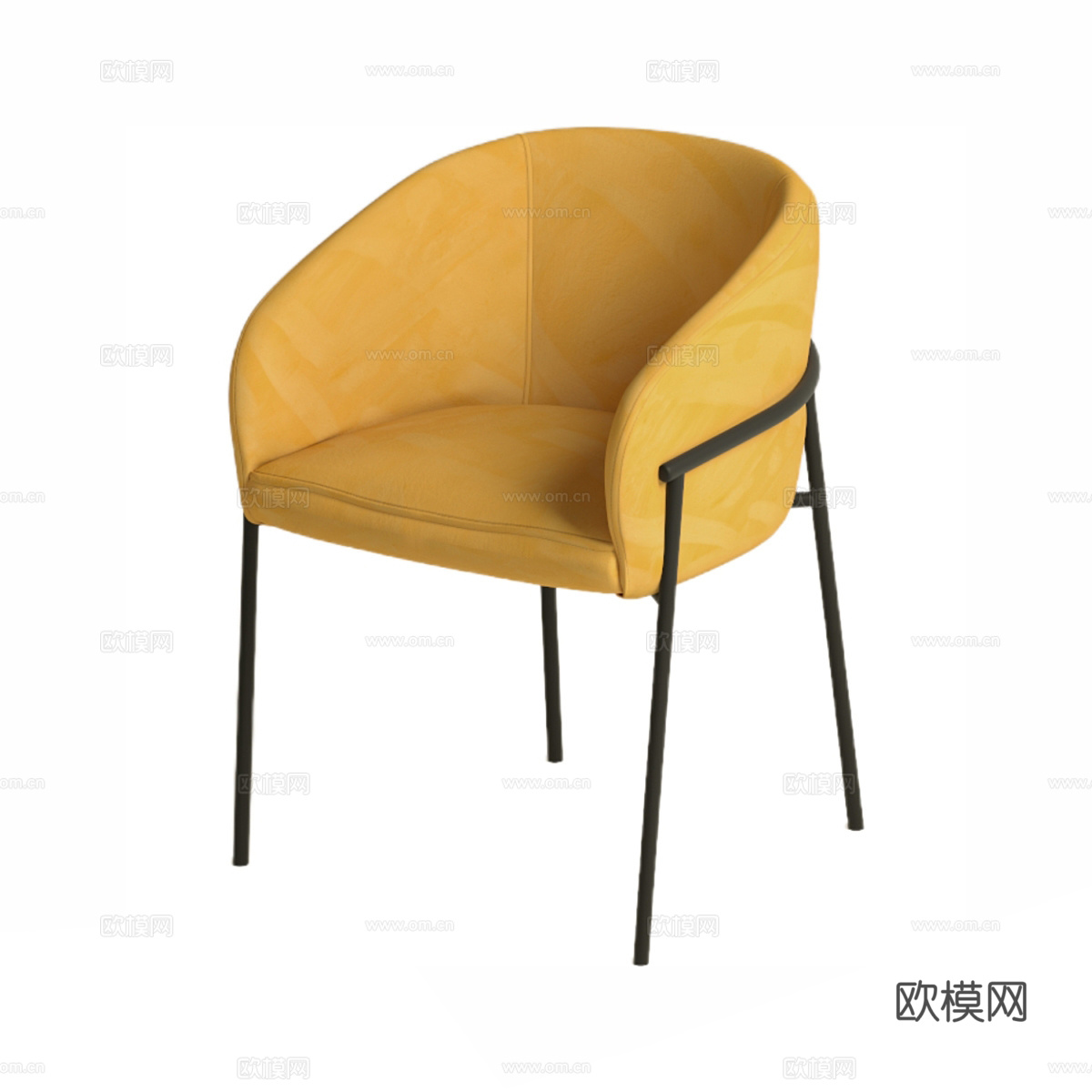 现代简约单人沙发 单人沙发 简约沙发 休闲沙发 客厅沙发3d模型