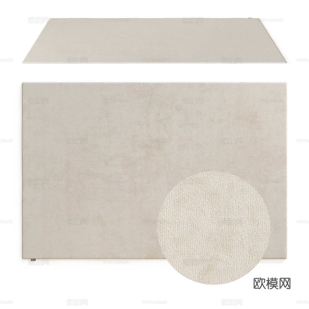 现代简约地毯 地毯 简约地毯 客厅地毯  装饰地毯 毛绒地毯3d模型