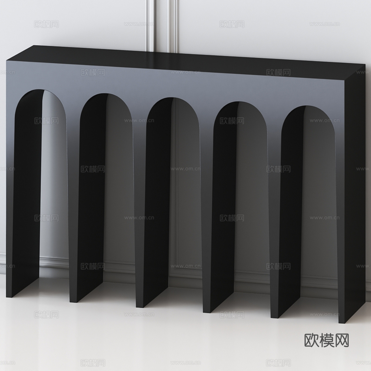 现代极简玄关桌3d模型