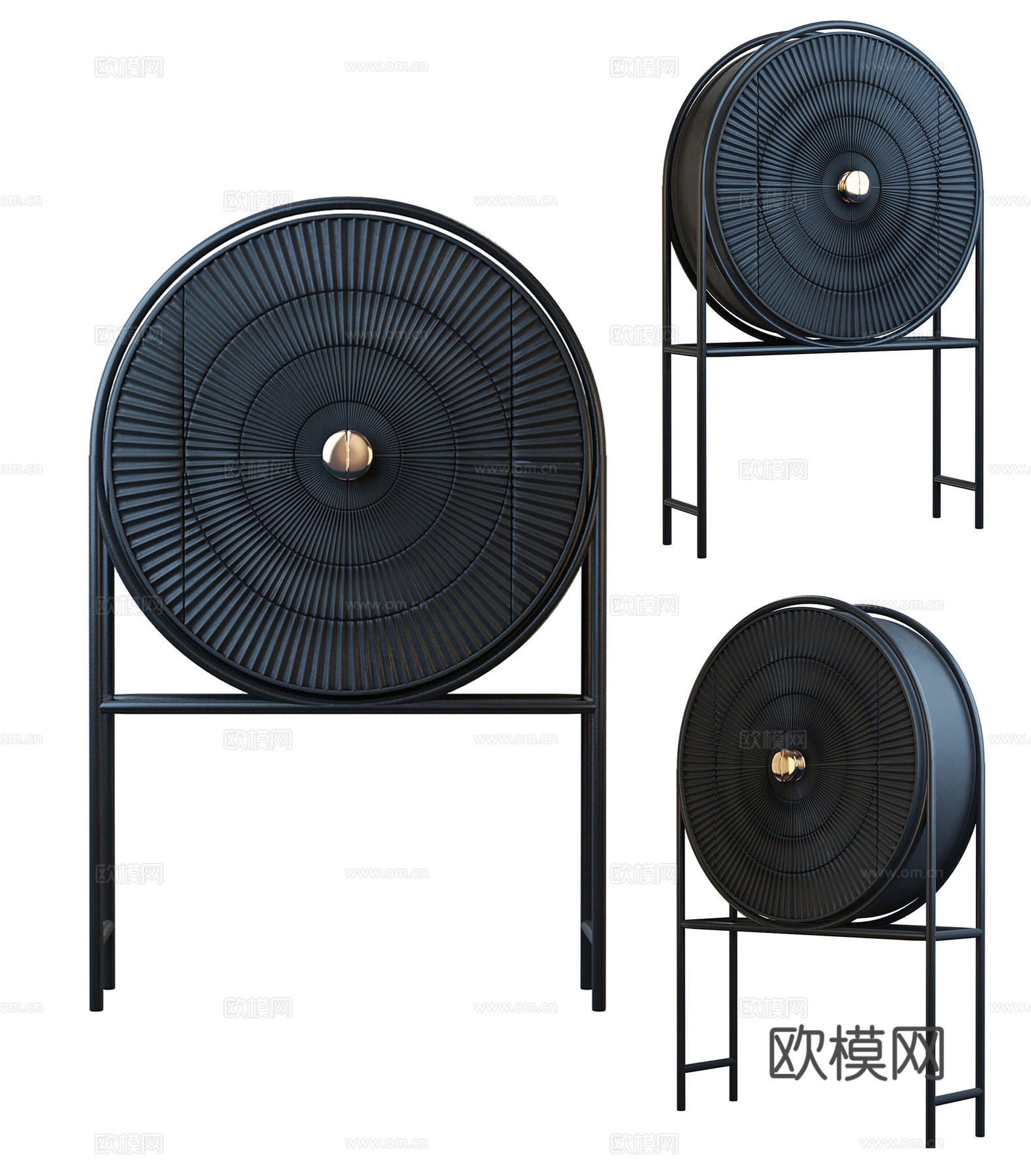 现代装饰斗柜 边柜su模型